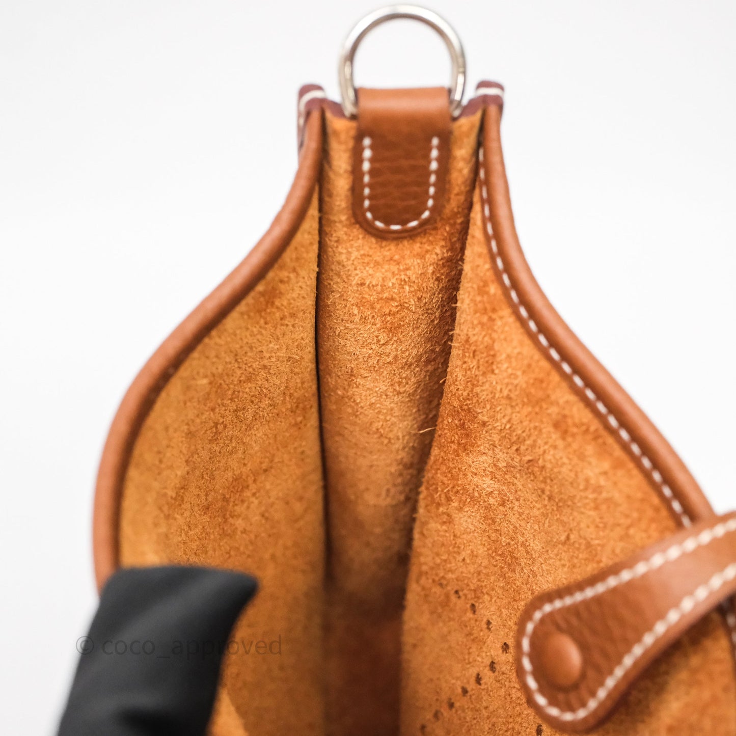 Hermès Mini Evelyne 16 Gold Clemence Gold Hardware