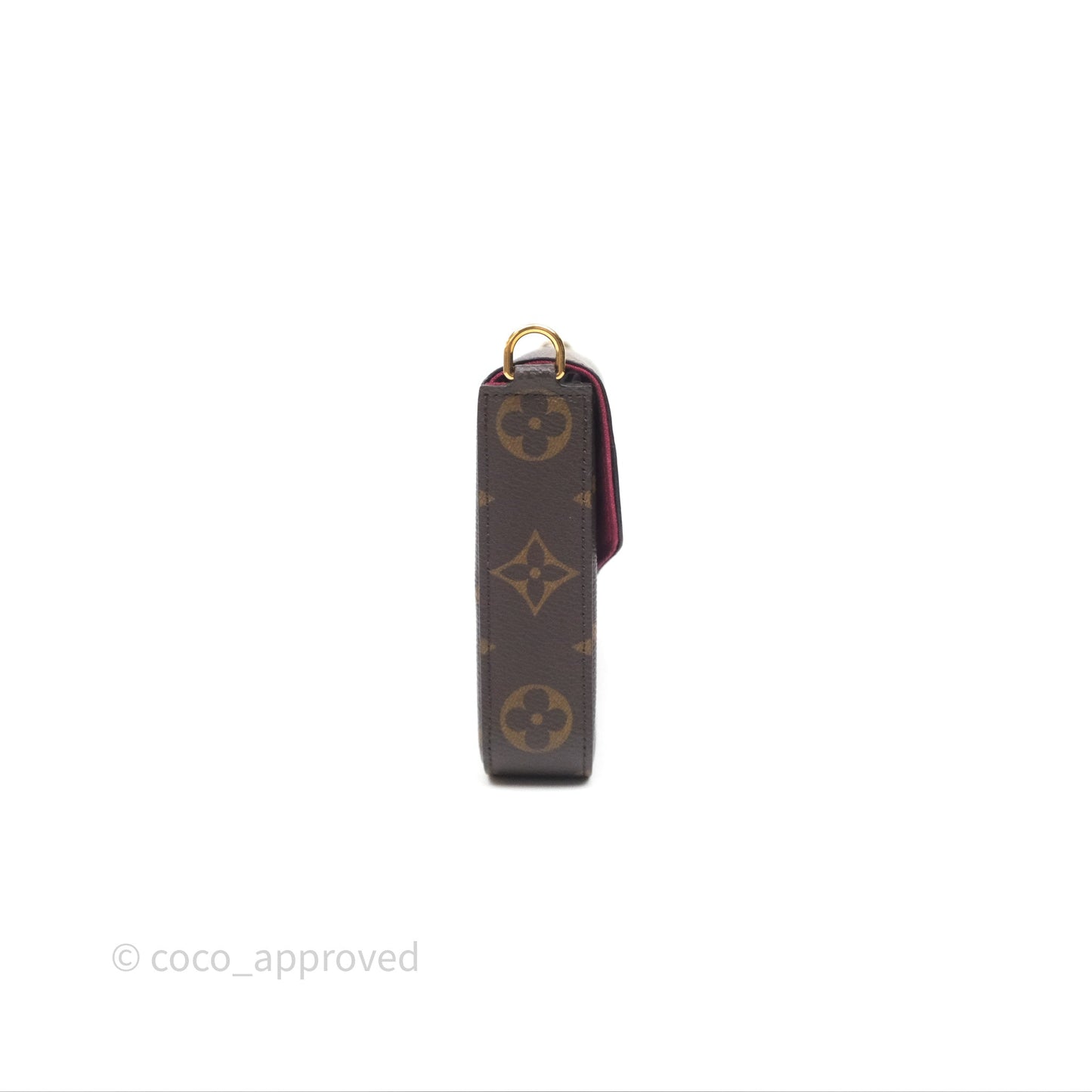 Louis Vuitton Félicie Pochette Clutch Monogram Canvas Gold Hardware