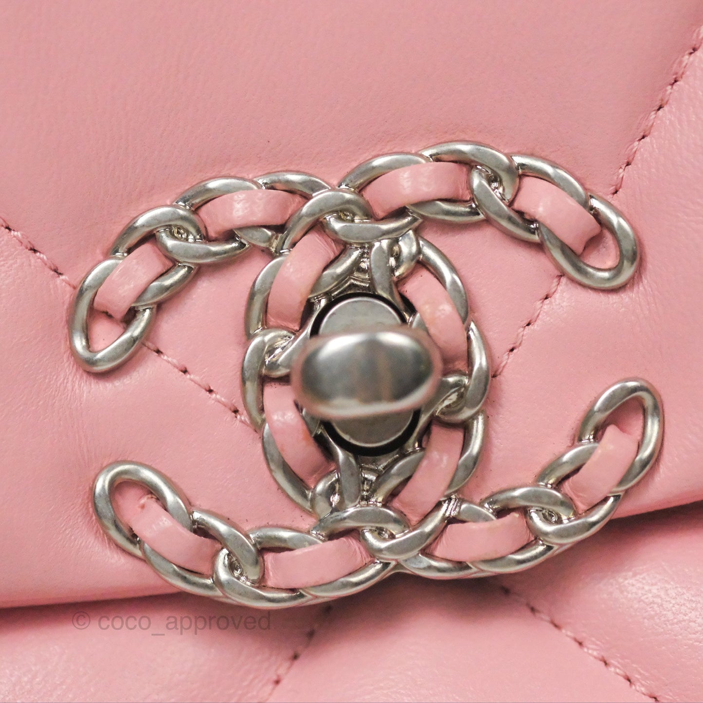 Chanel 19 Small Pink Lambskin Mixed Hardware
