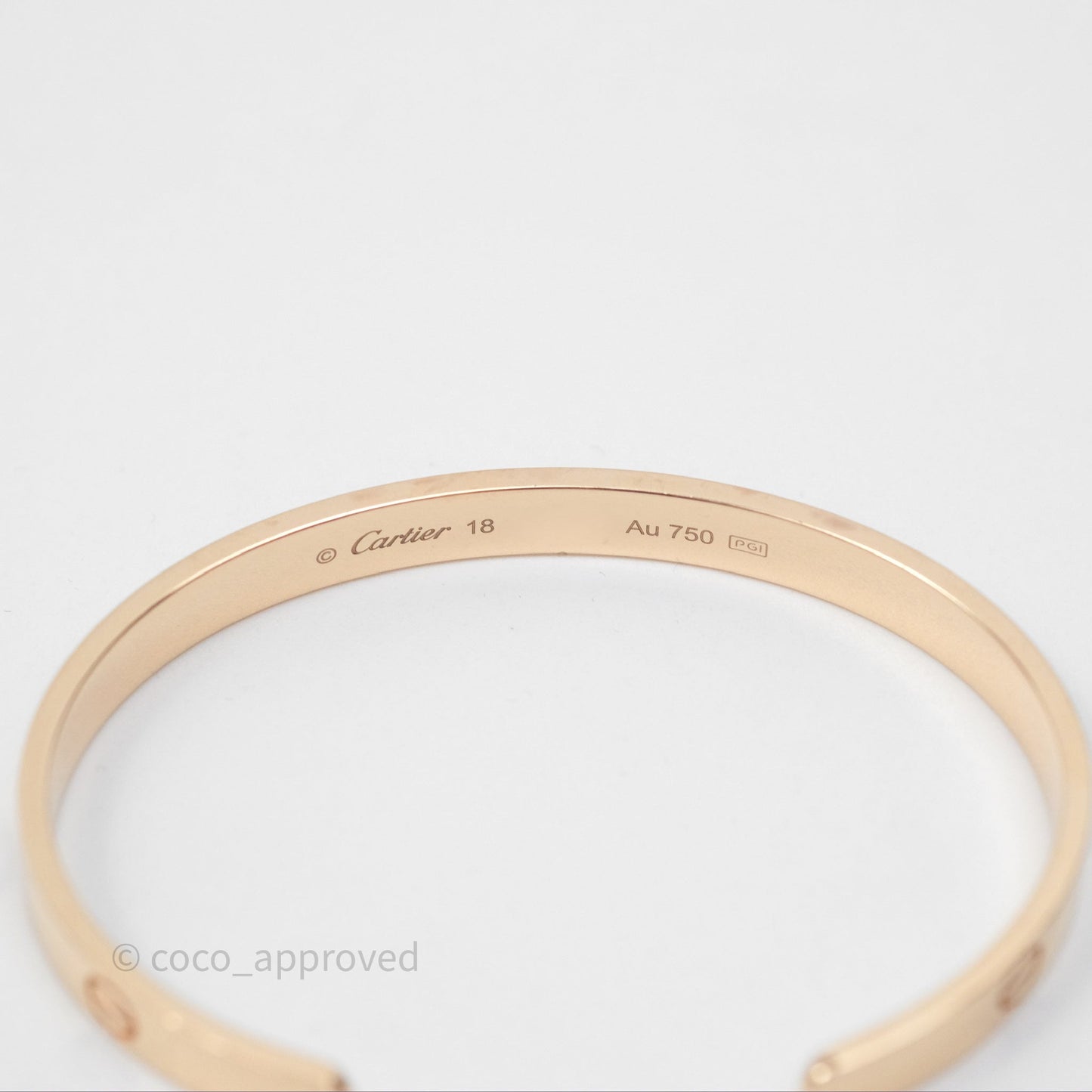 Cartier Love Bracelet Open Classic Model Rose Gold