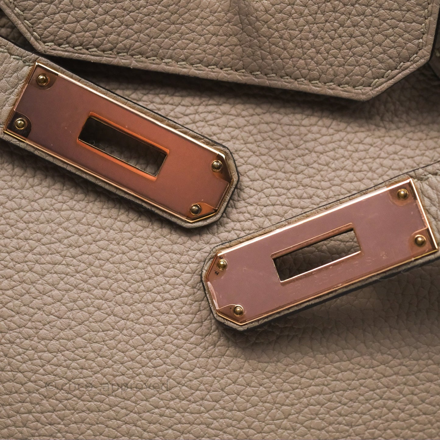 Hermès Birkin 30 Retourne Gris Asphalte M8 Togo Rose Gold Hardware