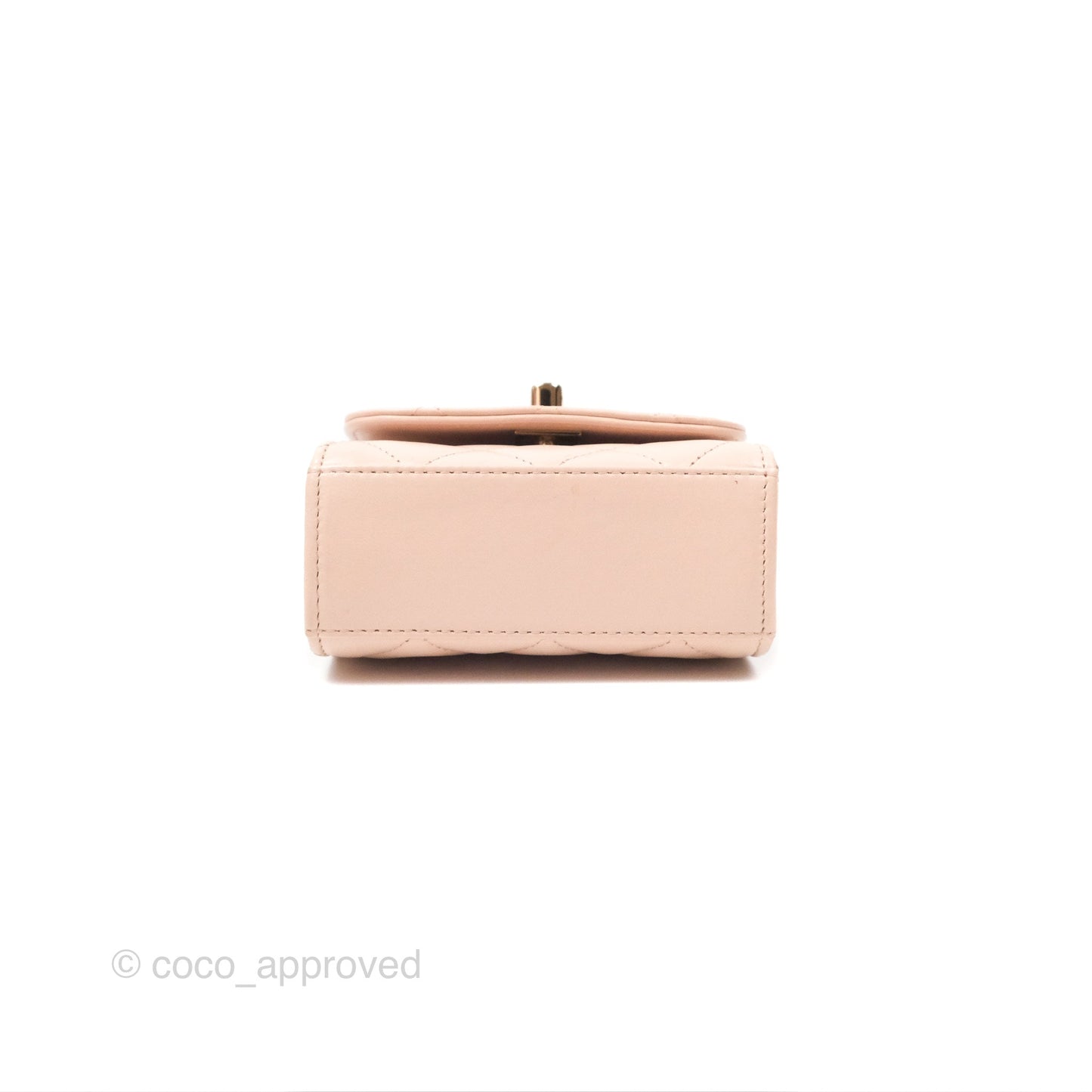 Chanel Mini Quilted Trendy CC Clutch With Chain Light Pink Lambskin Gold Hardware