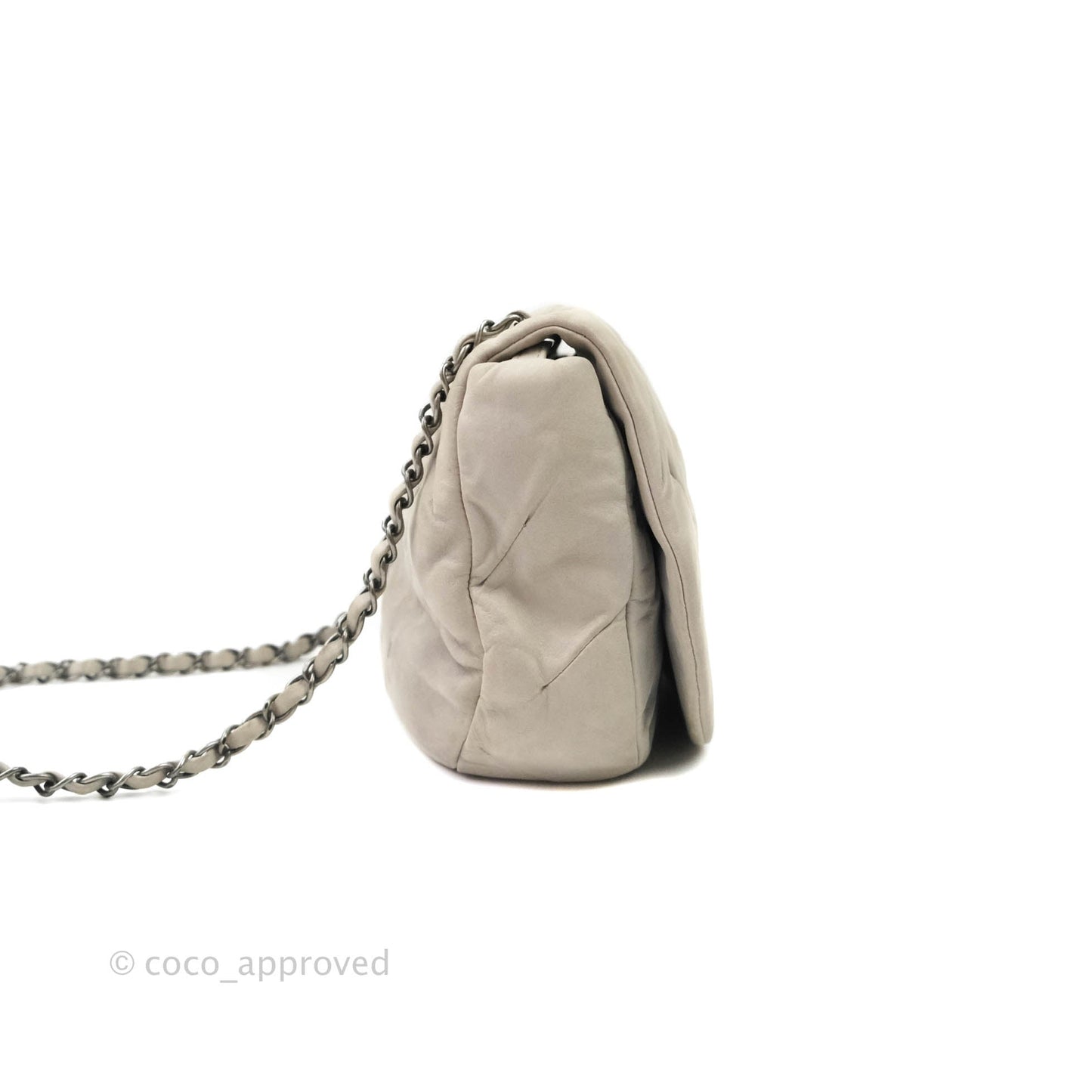 Chanel Flap Bag Iridescent Calfskin Ruthenium Hardware