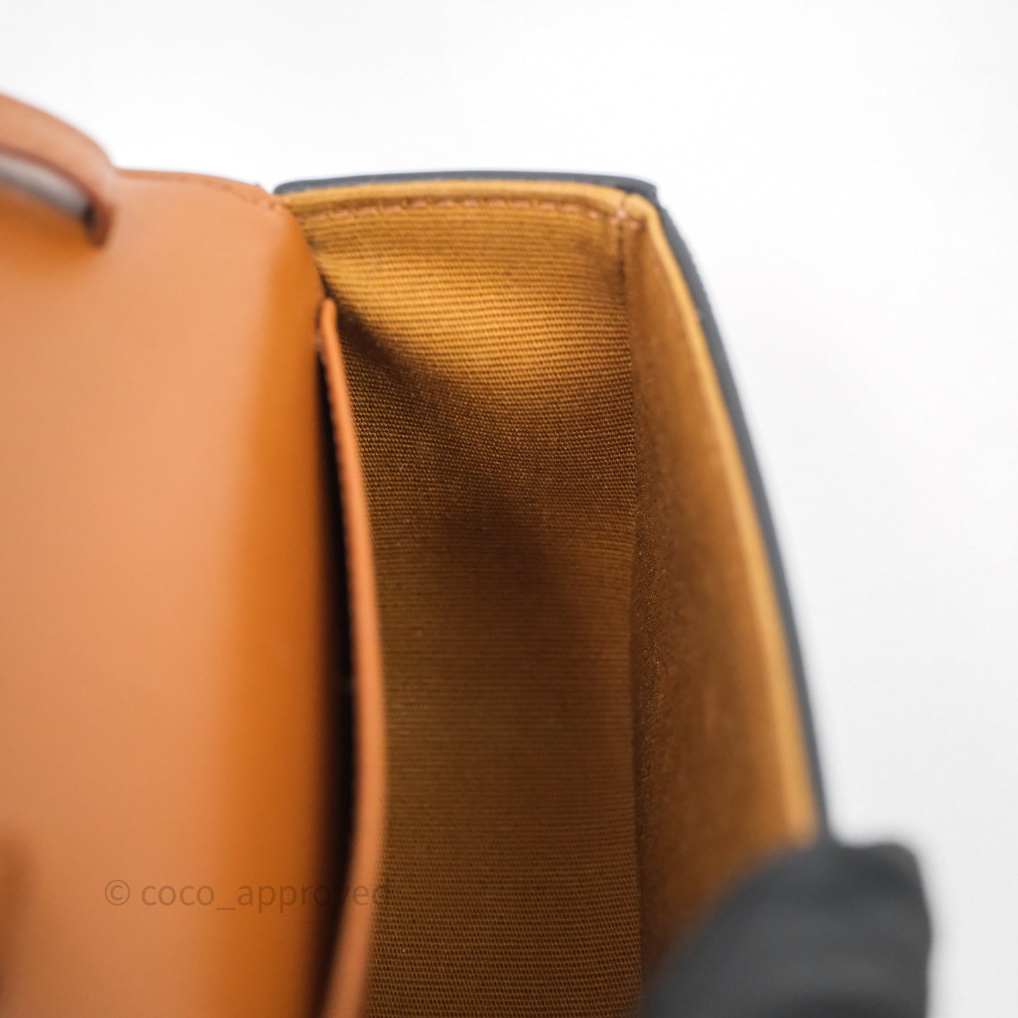 Celine Mini Triomphe Canvas Tan Calfskin