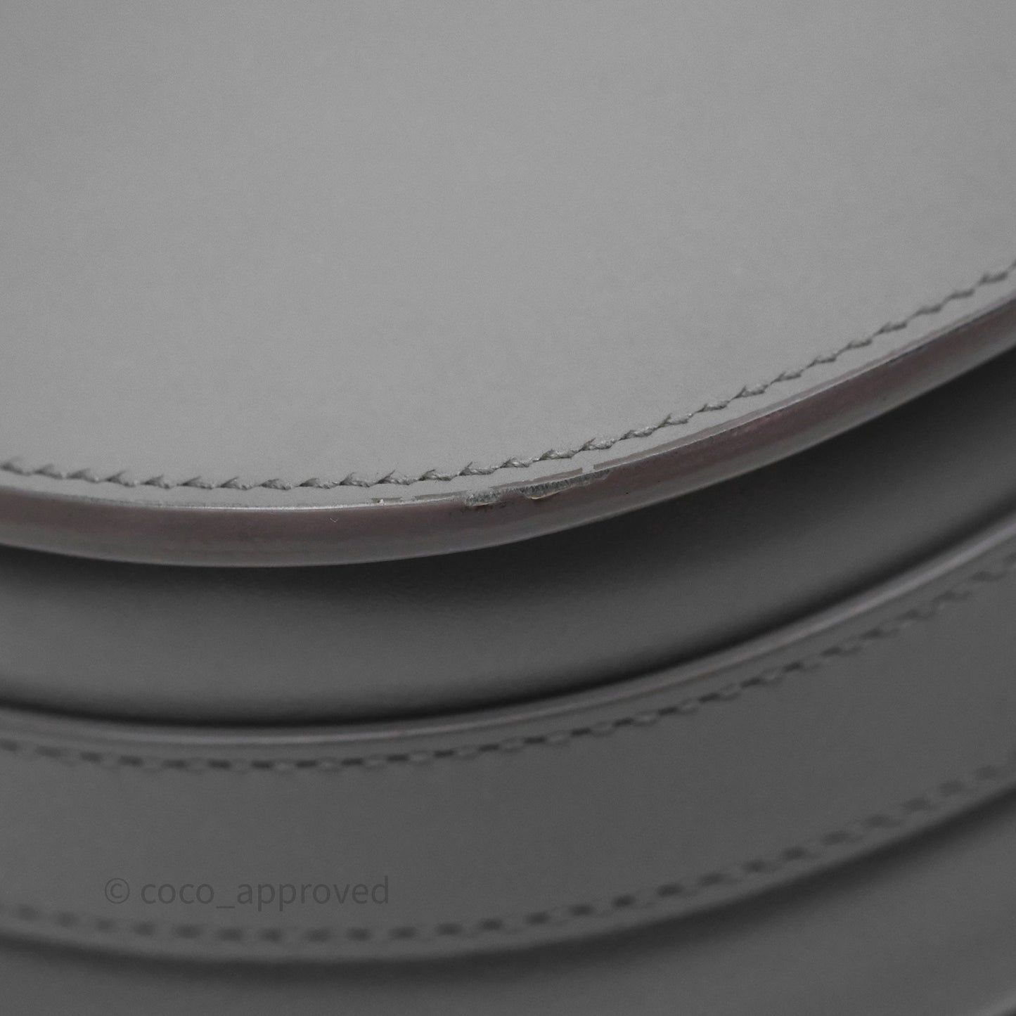 Christian Dior Medium Bobby Flap Grey Box Calfskin