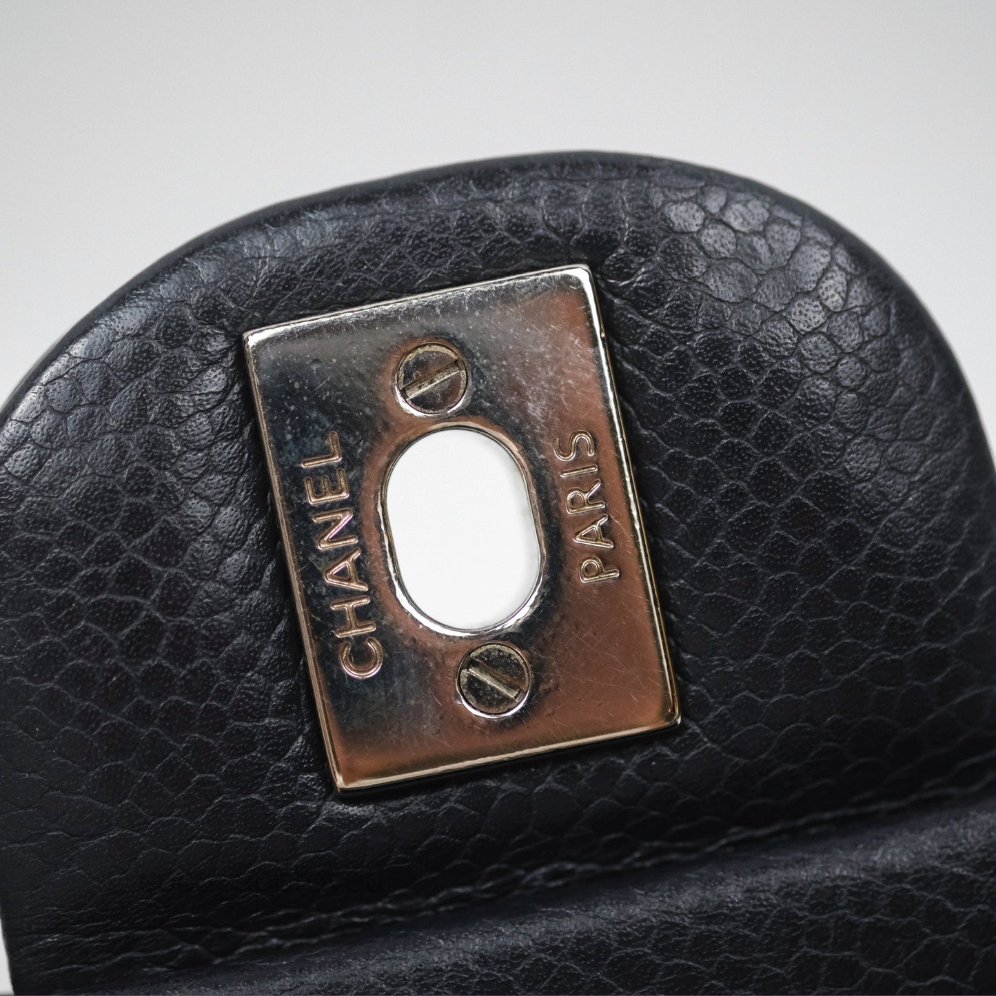 Chanel Mini Rectangular Quilted Dark Navy Caviar Silver Hardware