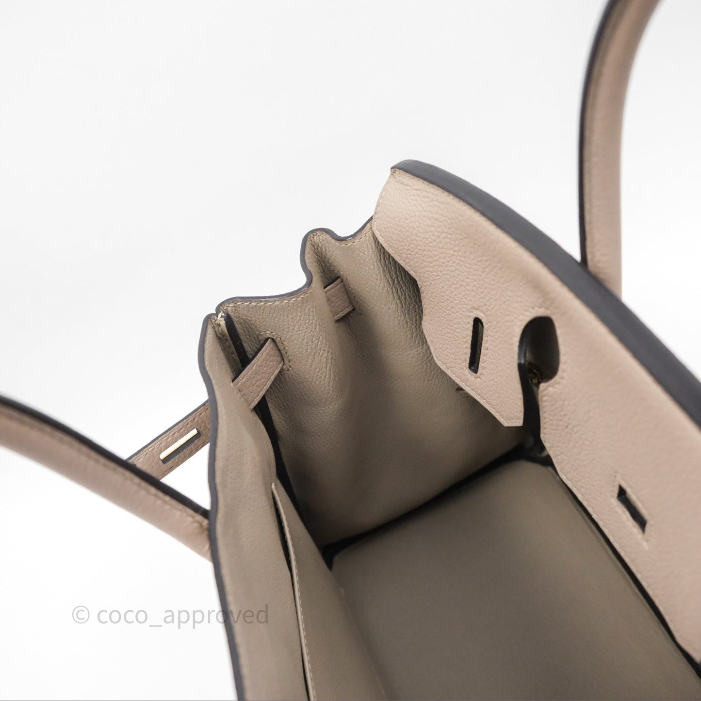 Hermès Birkin 30 Retourne Gris Asphalte M8 Togo Rose Gold Hardware