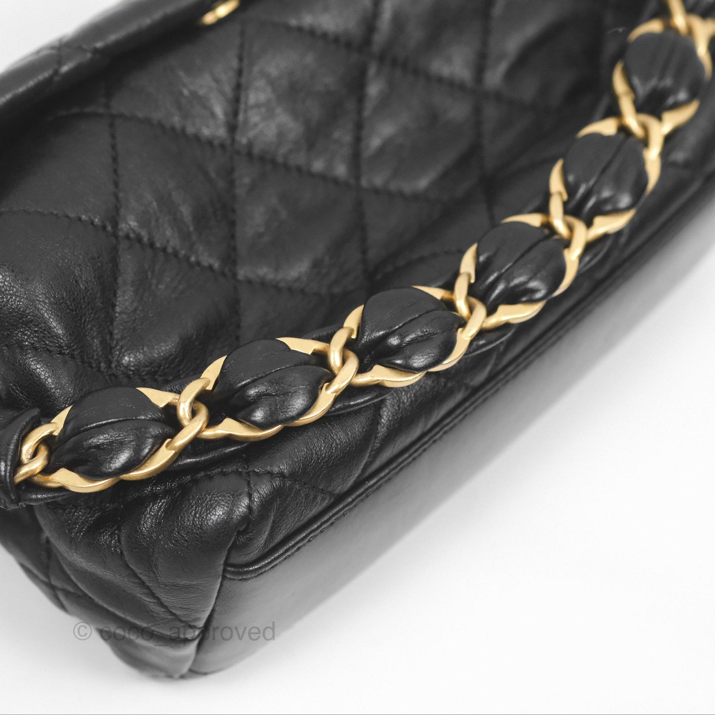 Chanel Small Hobo Bag Crumpled Black Lambskin Aged Gold Hardware 21S