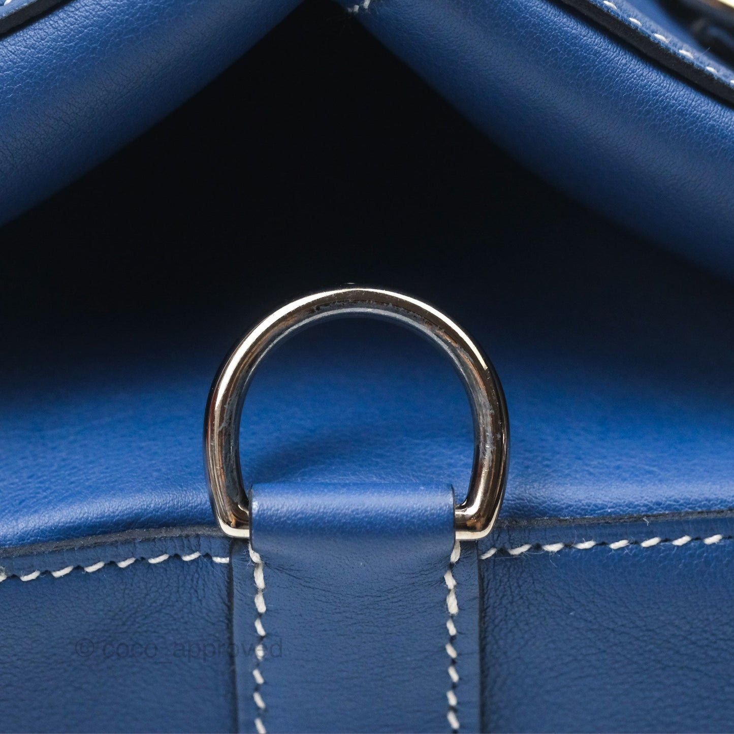 Hermès ToolBox 20 Bleu Agate R2 Swift Palladium Hardware