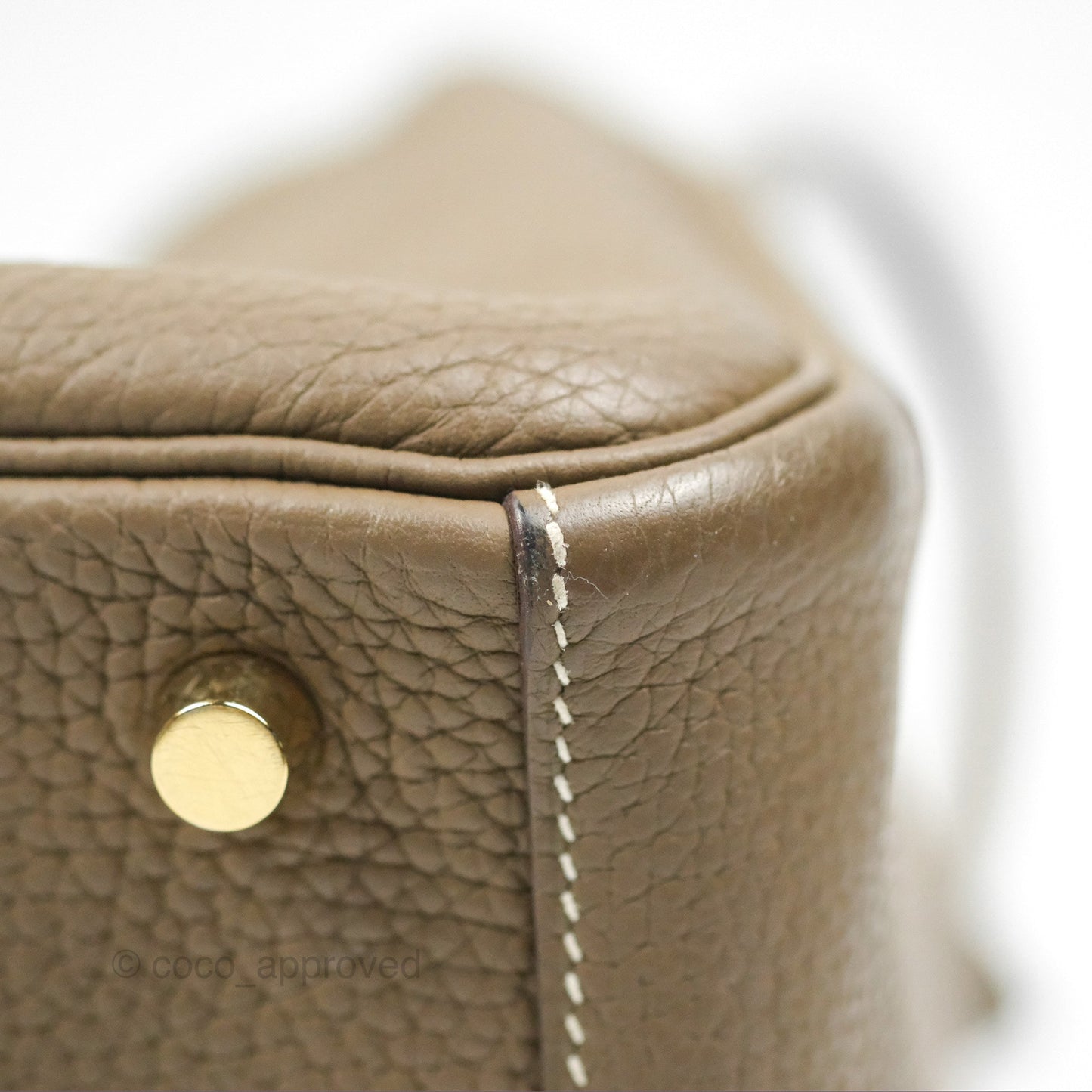 Hermès Lindy 26 Etoupe Clemence Gold Hardware