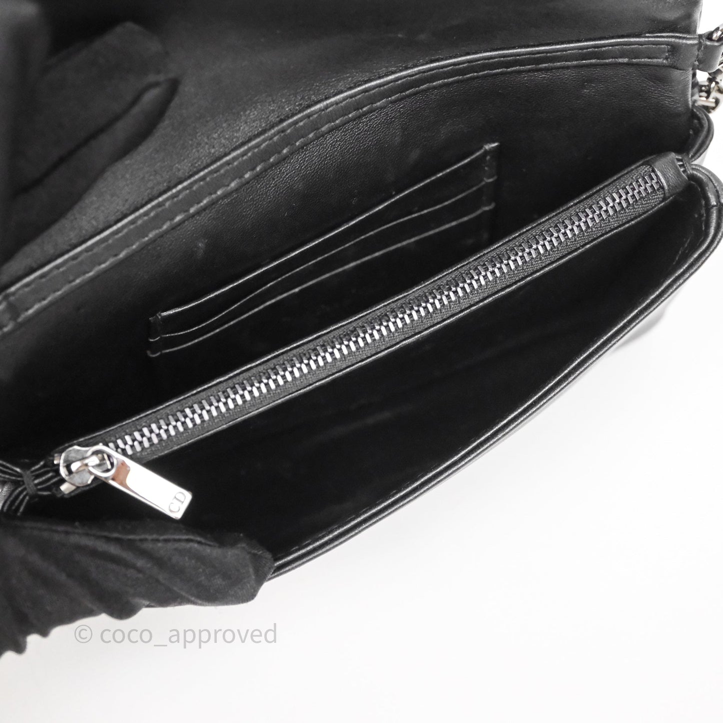 Christian Dior Mini Caro Bag Black Macrocannage