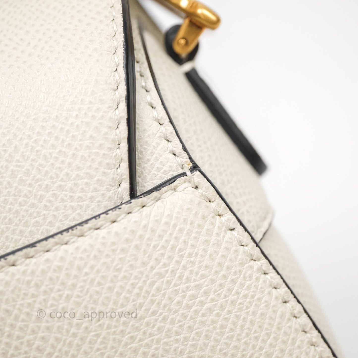 Christian Dior Mini Saddle Bag White Grained Calfskin Gold Hardware