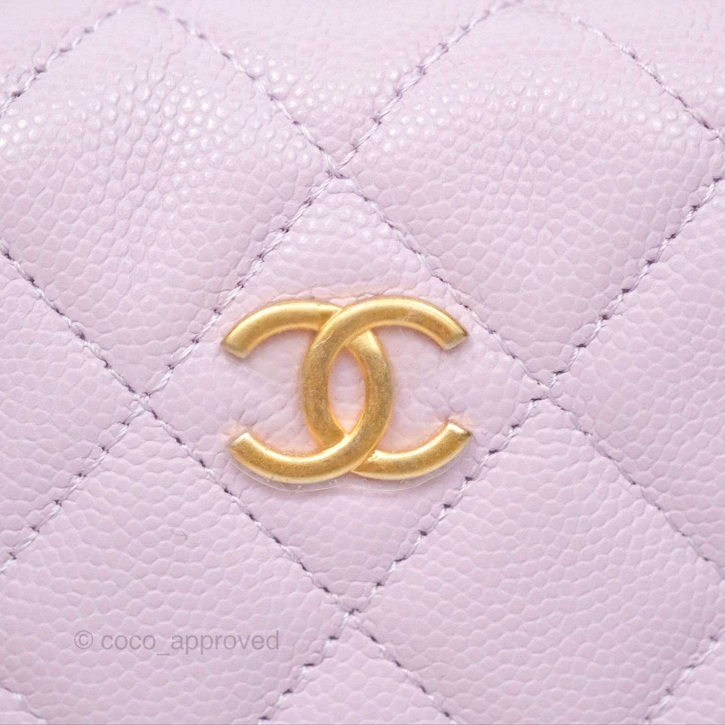 Chanel Bow Hobo Pouch Lilac Caviar Gold Hardware 24S