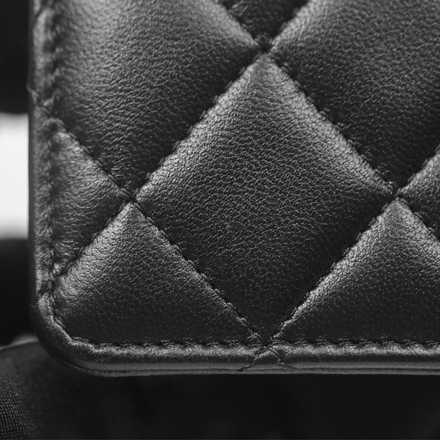 Chanel Camellia Handle WOC with Chain Black Lambskin 23K