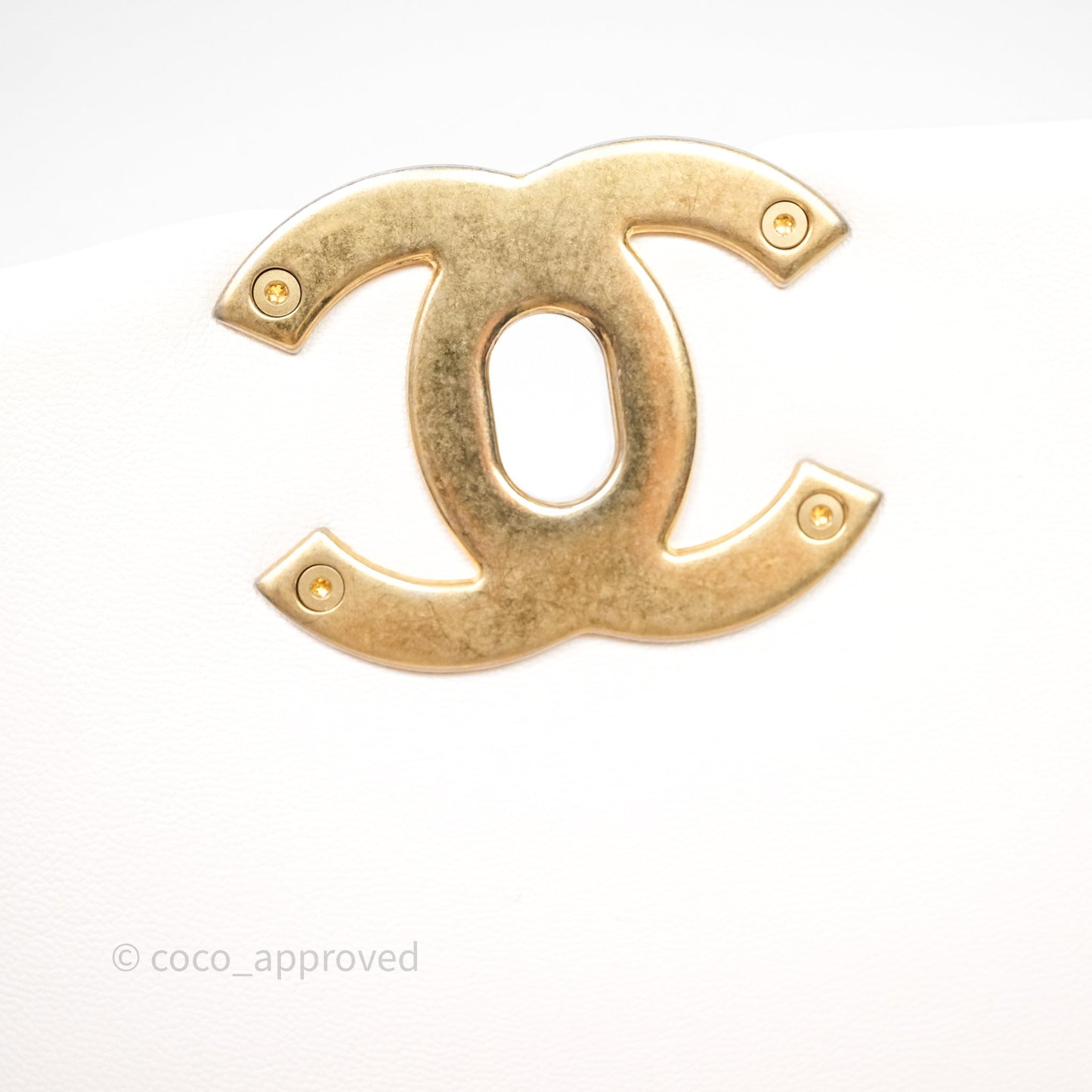 Chanel 19 Small Ivory White Mixed Hardware