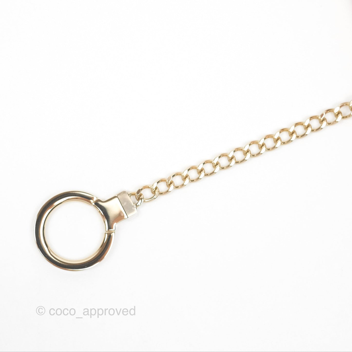 Chanel Key Holder Case Pink Camellia Embossed Lambskin Gold Hardware