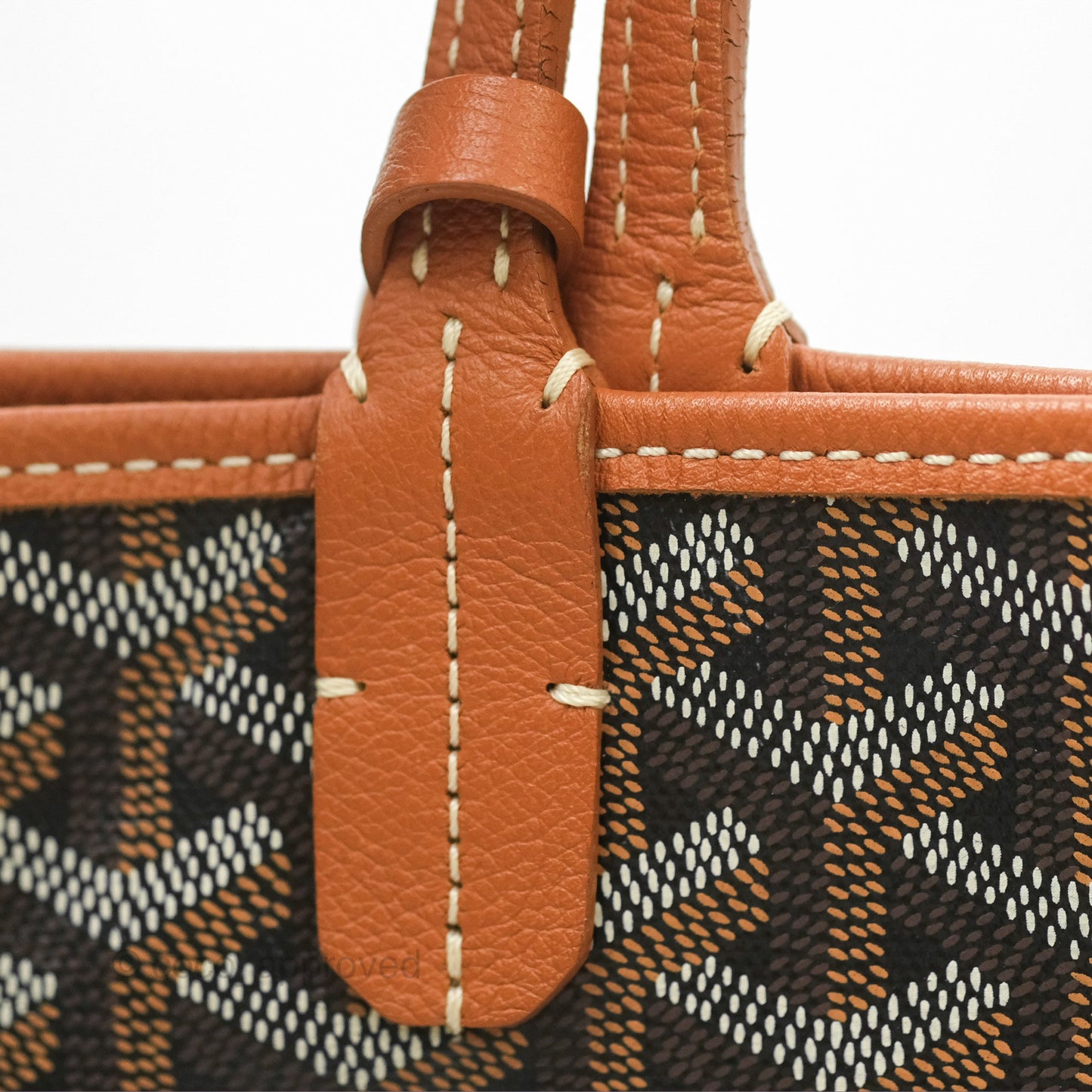Goyard St. Louis GM Black/Tan Goyardine Canvas