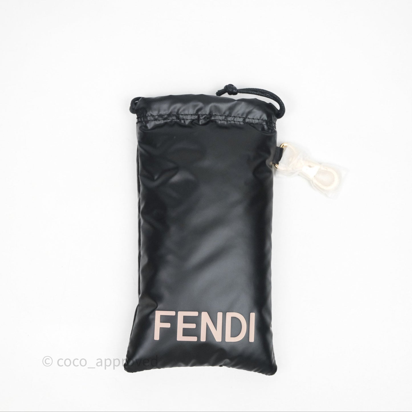 Fendi Fendi Logo Black Sunglasses Gold Tone