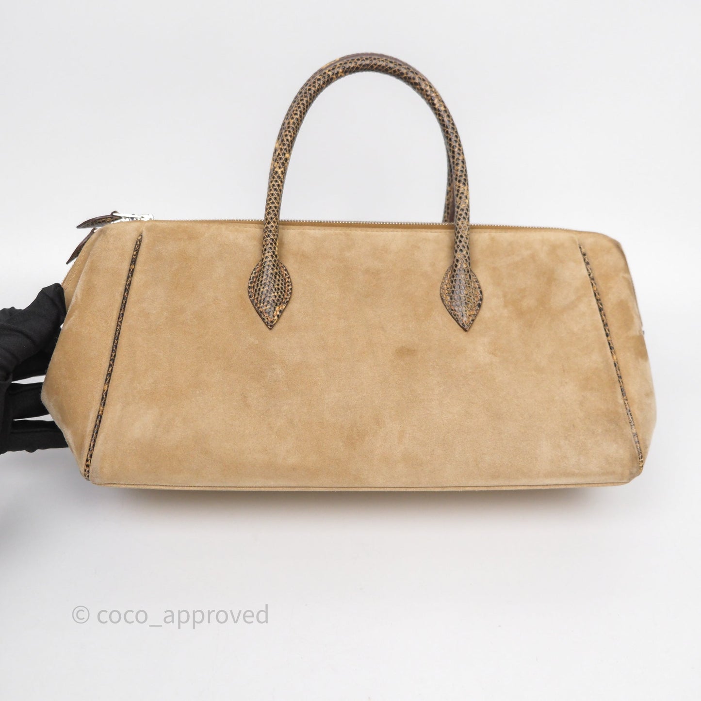 Hermès Beige Veau Doblis Salvator Lizard 27 Bombay Palladium Hardware