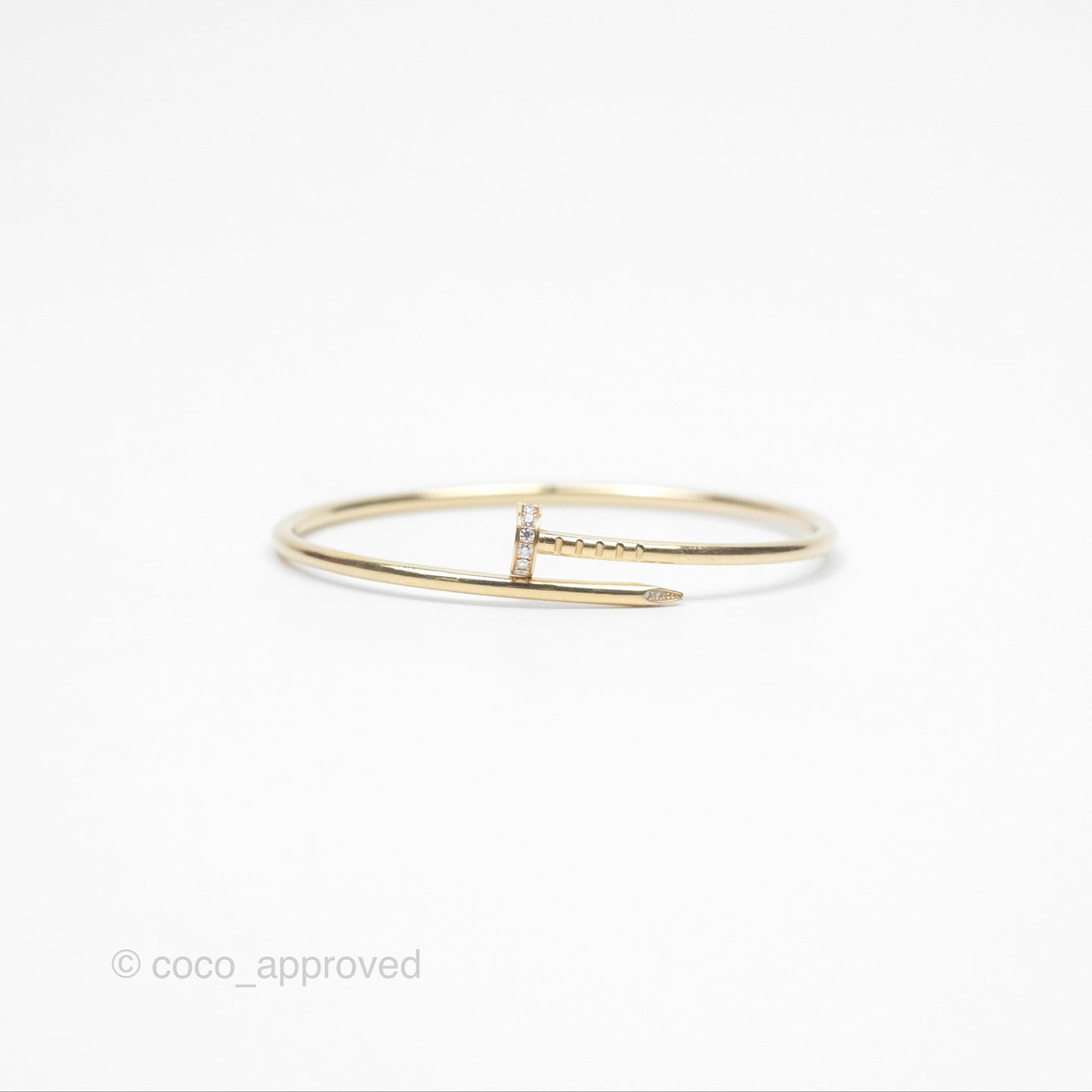 Cartier Small Juste Un Clou Bracelet 18K Yellow Gold Diamond
