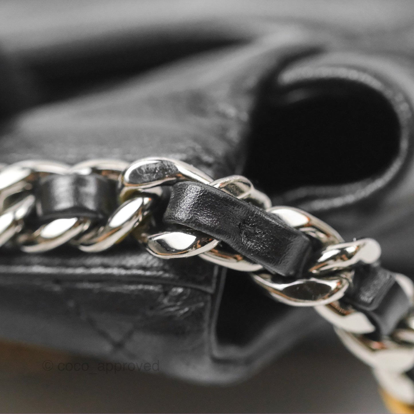 Chanel 19 Small Black Goatskin Mixed Hardware