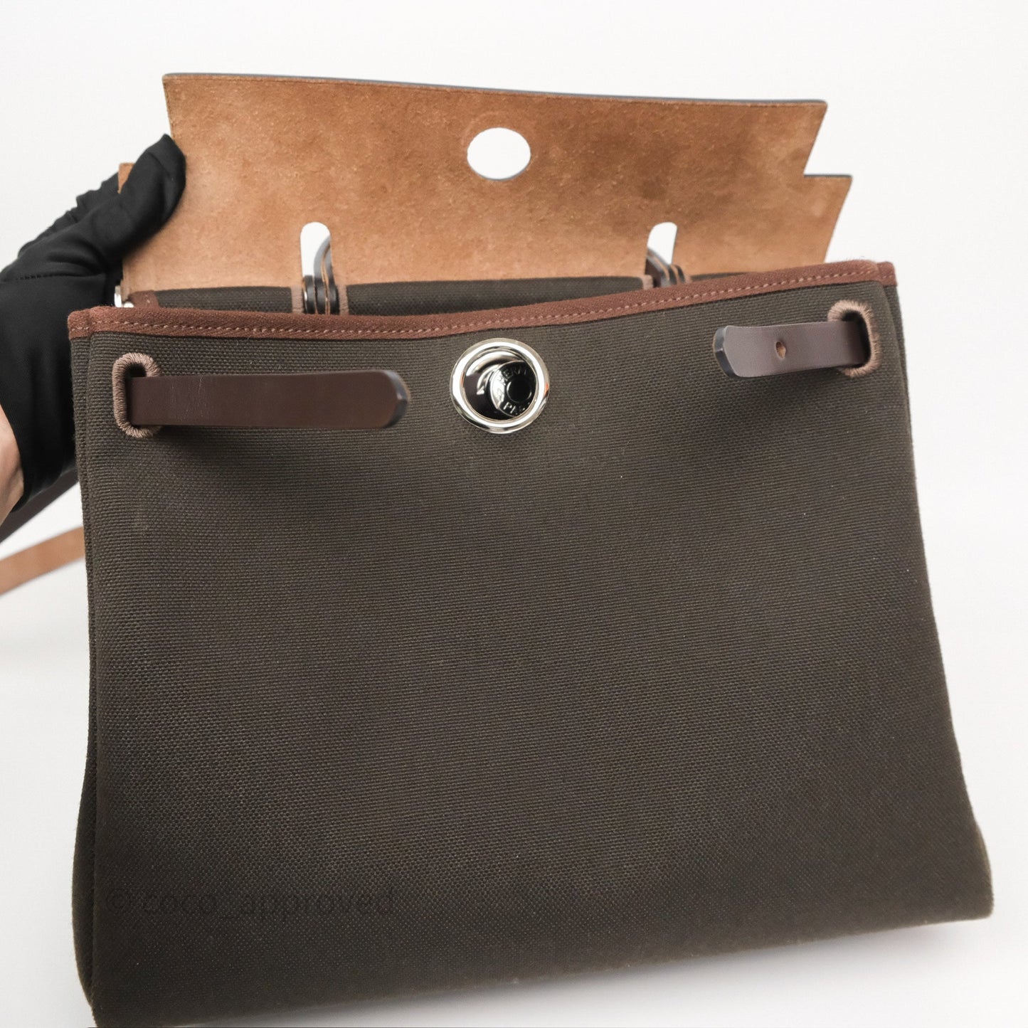 Hermès Herbag Zip 31 Retourne Dark Bronze Ebene Palladium Hardware