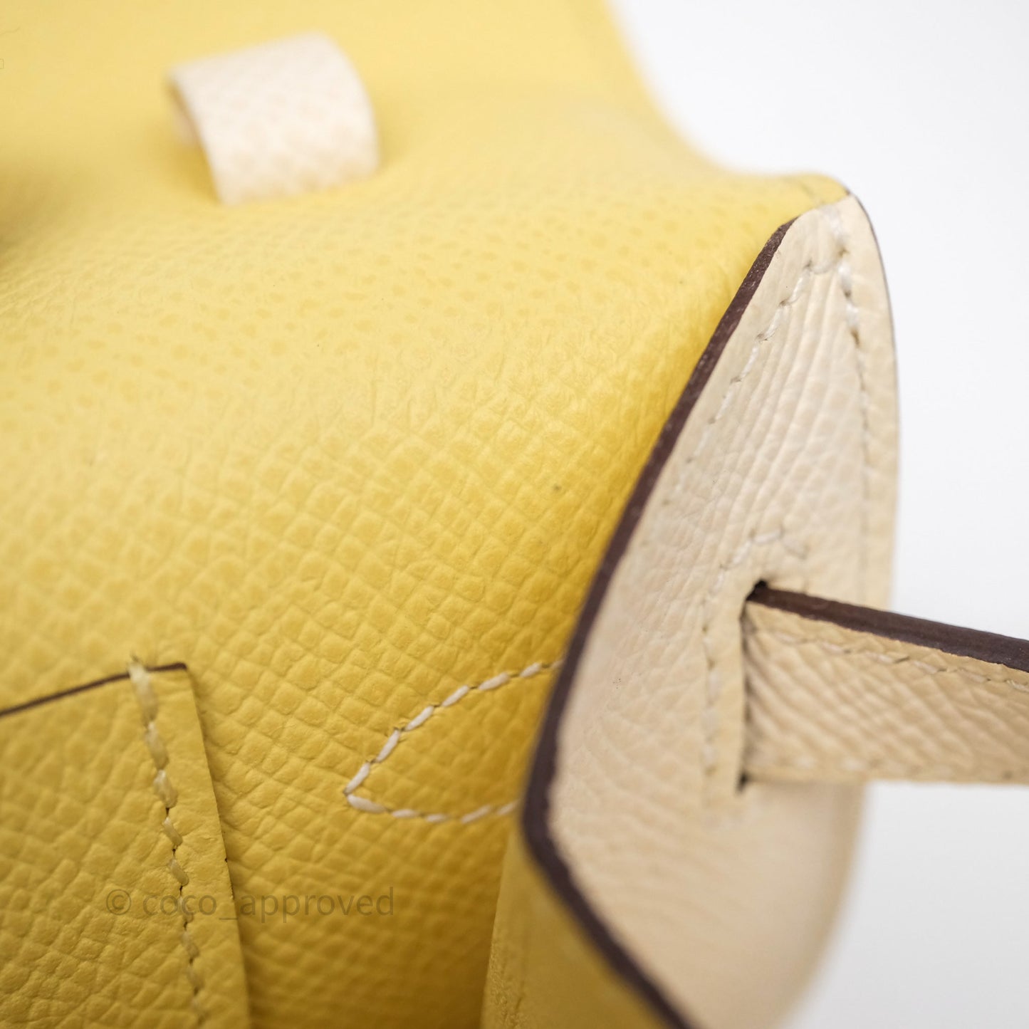 Hermès Kelly To Go Wallet Nata I2/ Jaune Poussin 1Z Epsom Gold Hardware