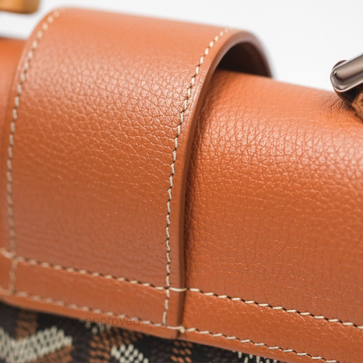 Goyard Saïgon Mini Bag Tan Goyardine Canvas/Chevroches Calfskin