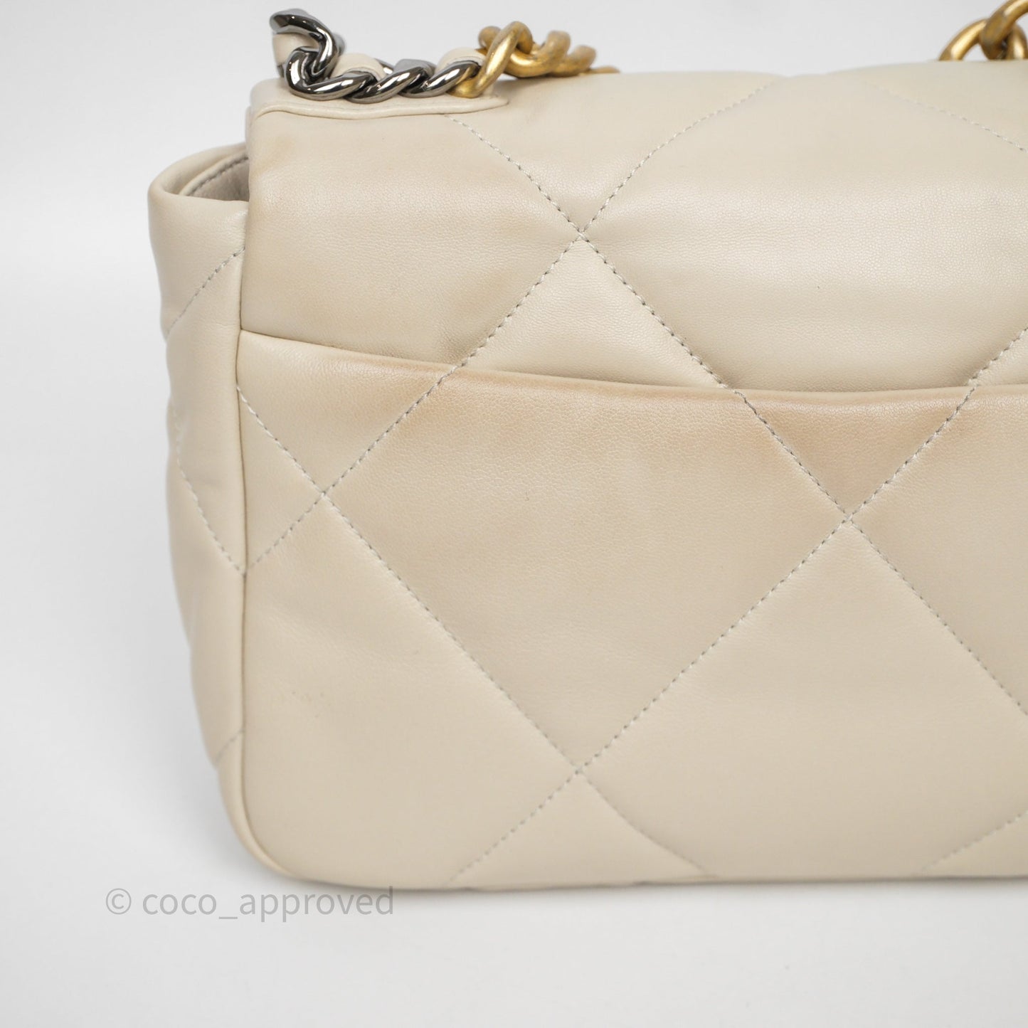 Chanel 19 Small Ivory Mixed Hardware