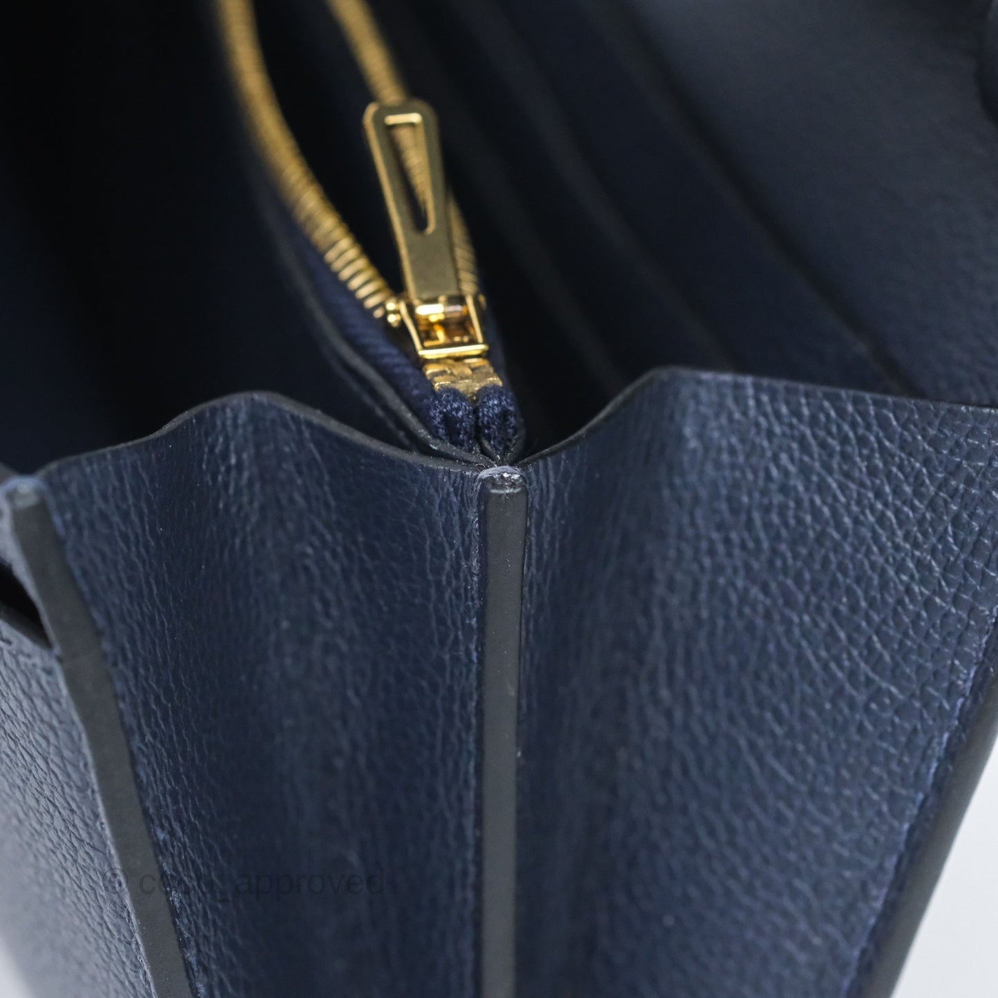 Hermès Constance Long To Go Wallet Blue Nuit 2Z Evercolor Gold Hardware