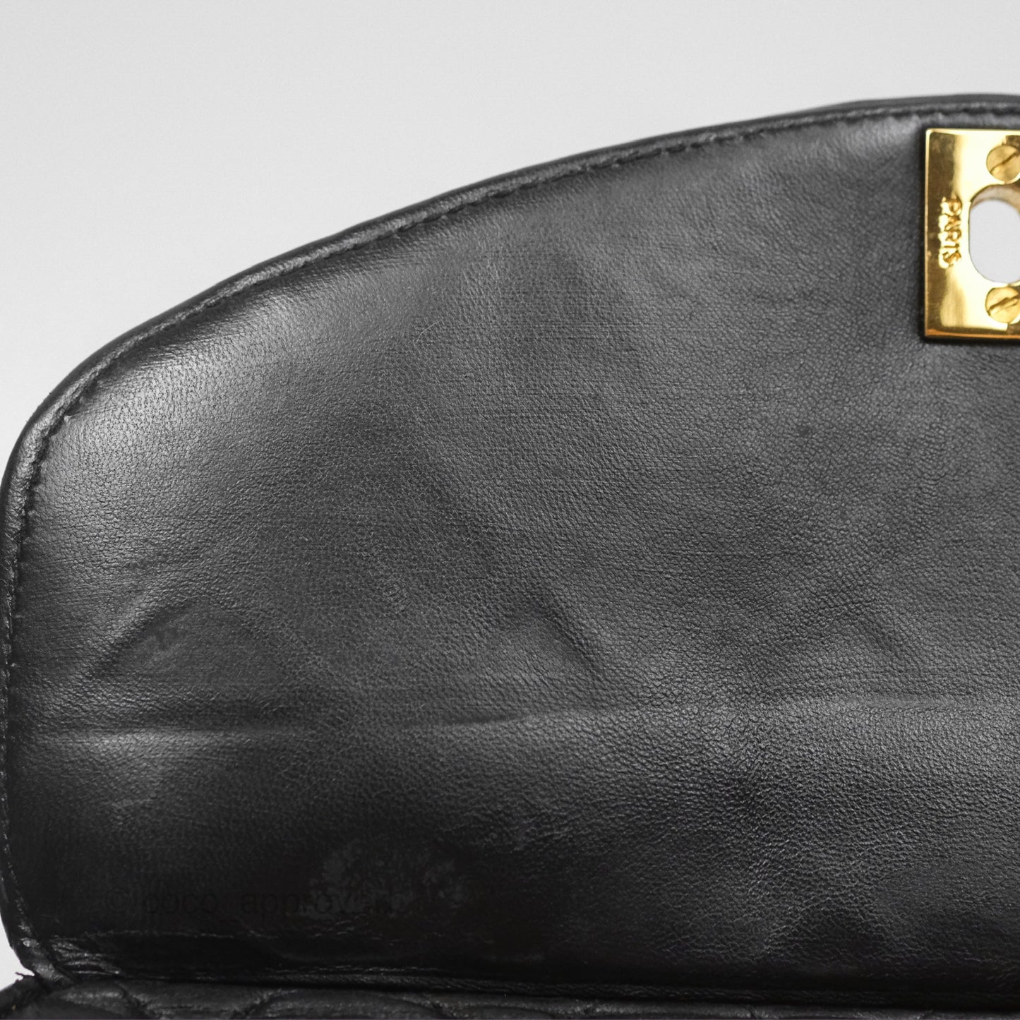 Chanel Vintage Diana Fringe Camera Bag Black Lambskin 24K Gold Hardware