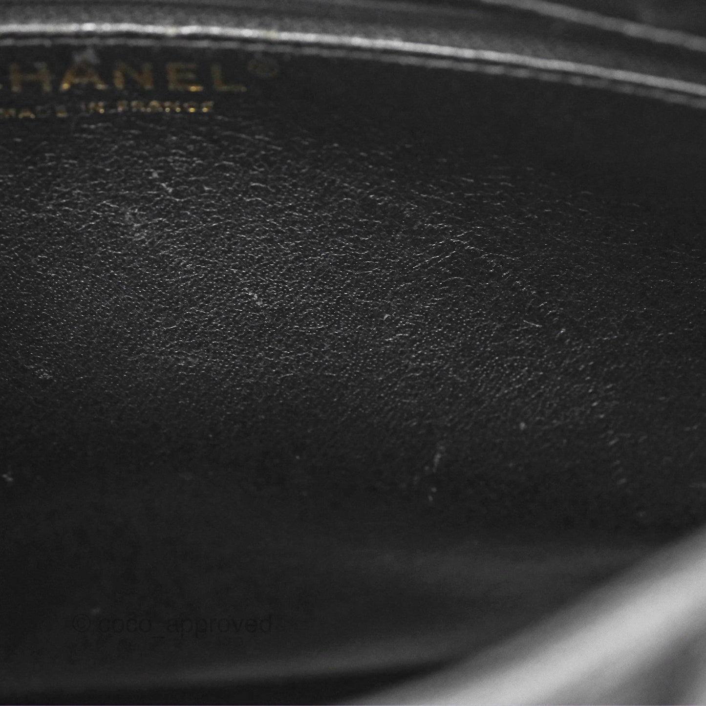 Chanel Vintage Medallion CC Black Caviar Tote Bag Gold Hardware