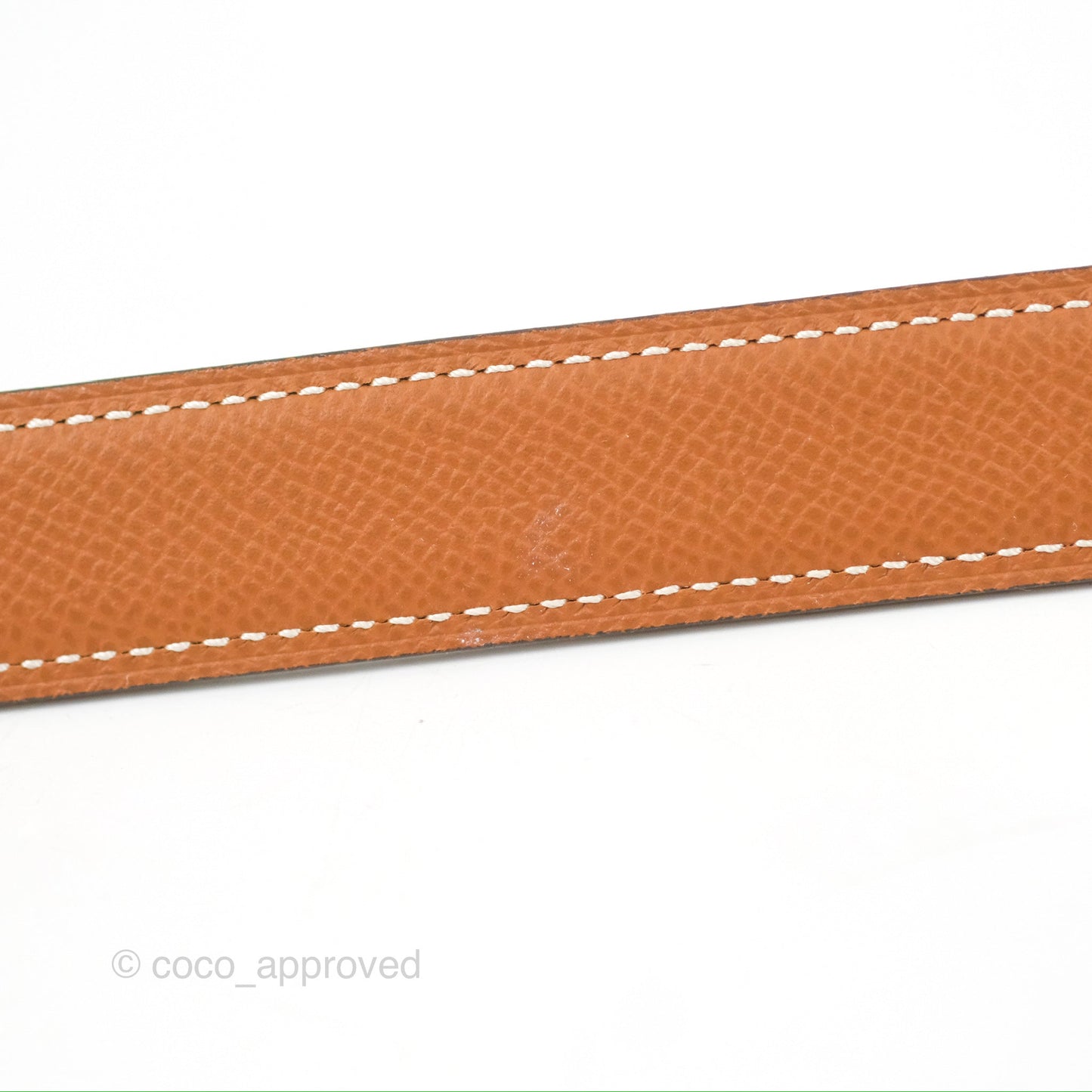 Hermès H au Carre Twist Belt Buckle & Reversible Gold Epsom/Black Swift 24 mm