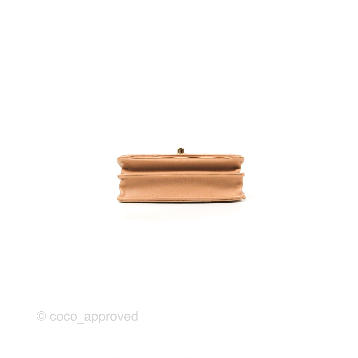 Chanel Mini Trendy WOC Beige Lambskin Gold Hardware 22B