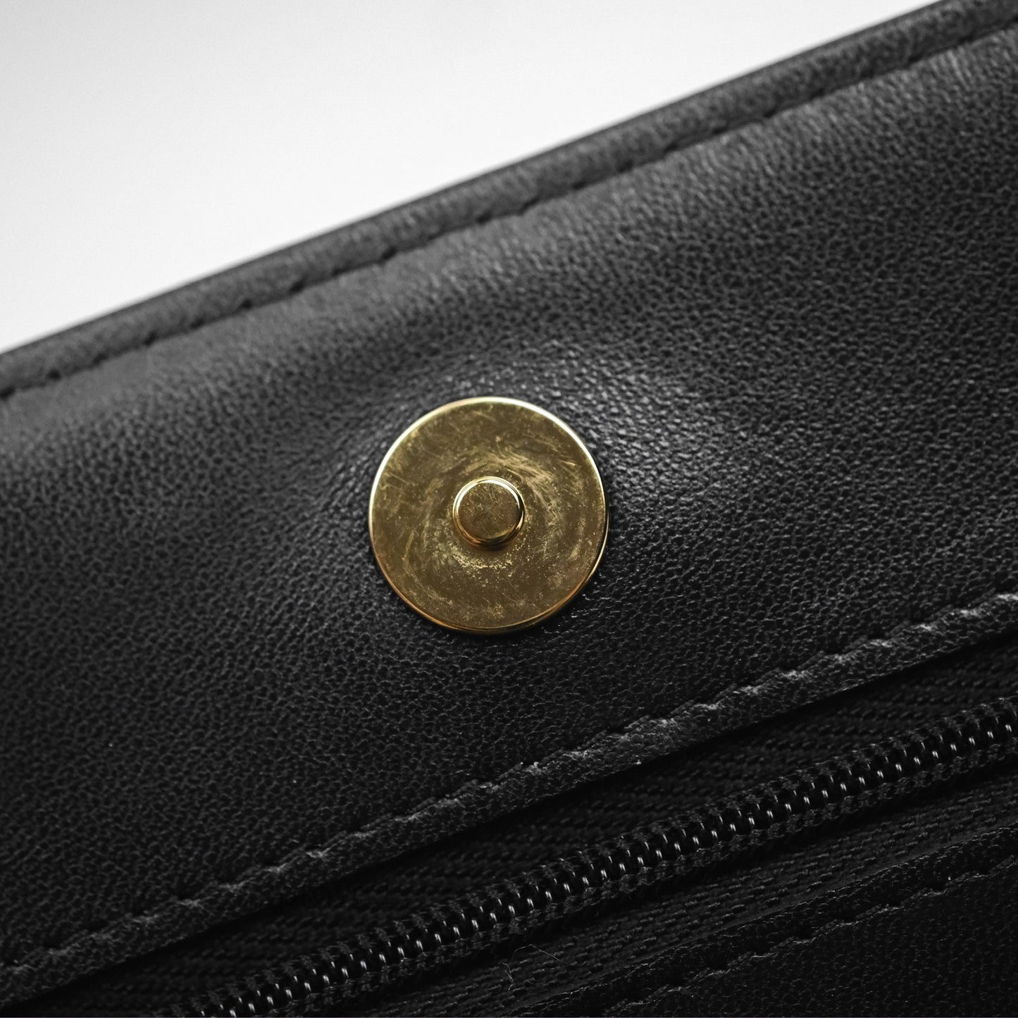Chanel Quilted Classic Wallet on Chain WOC Black Lambskin Gold Hardware