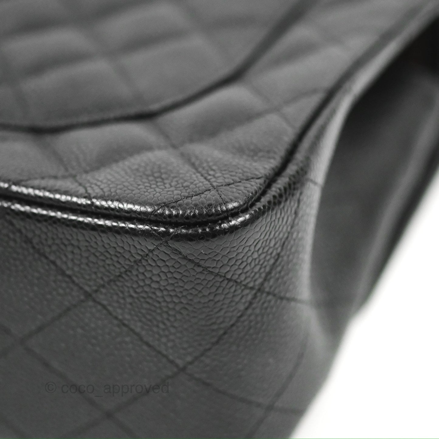 Chanel Jumbo Double Flap Black Caviar Silver Hardware⁣⁣