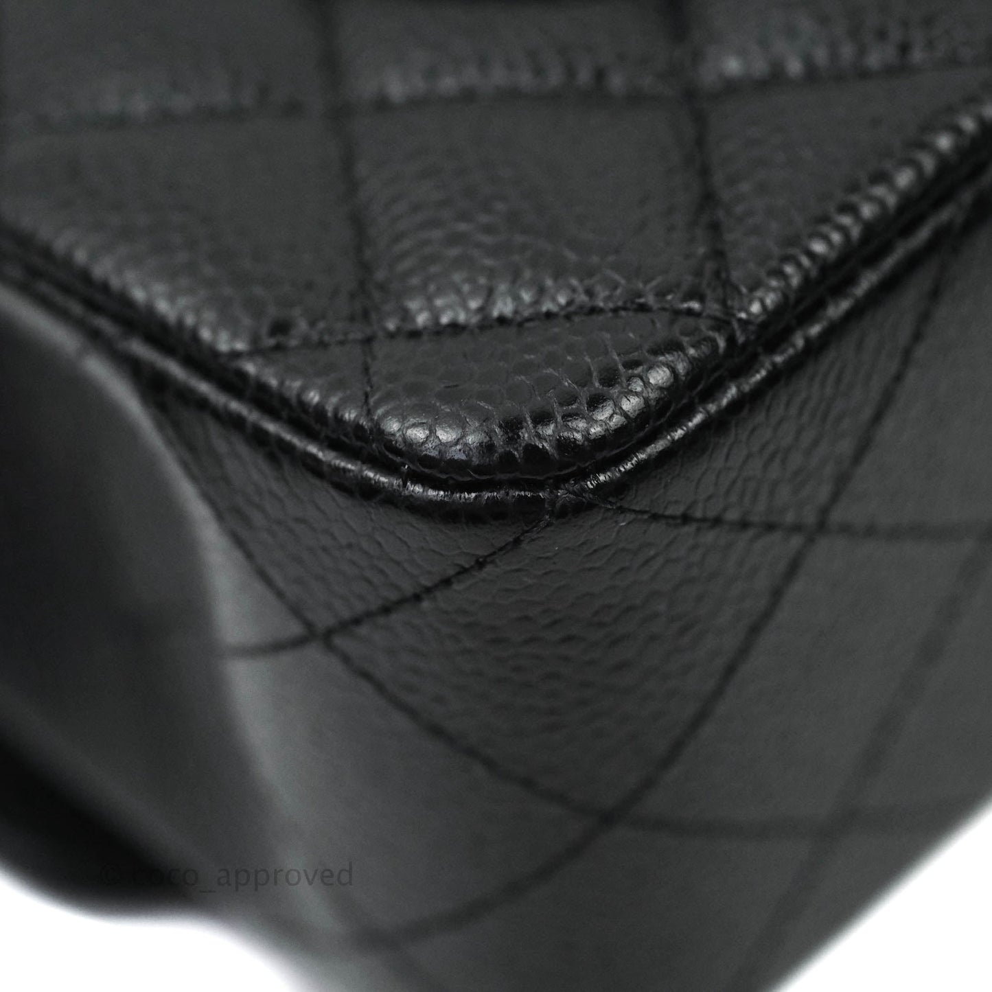 Chanel Small S/M Quilted Classic Flap Black Caviar Silver Hardware