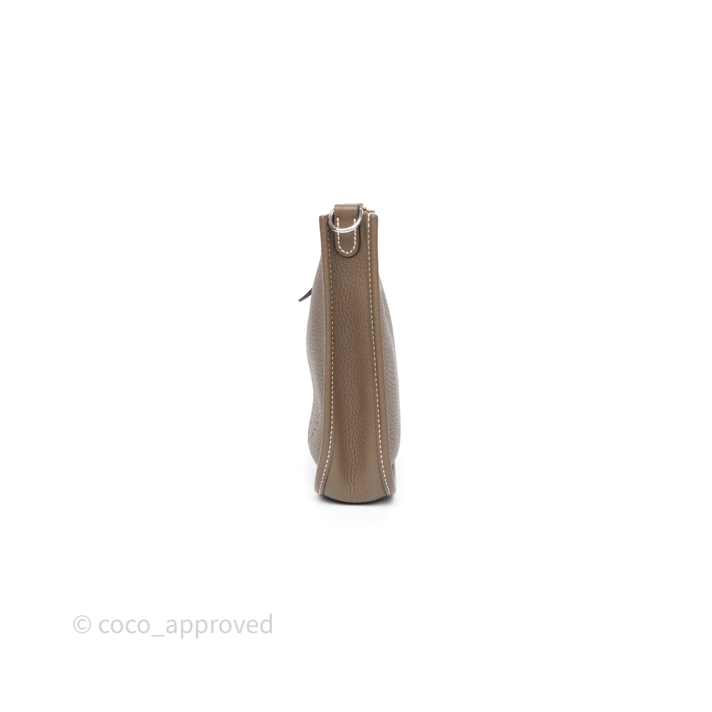 Hermès Mini Evelyne 16 Etoupe 18 Clemence Palladium Hardware