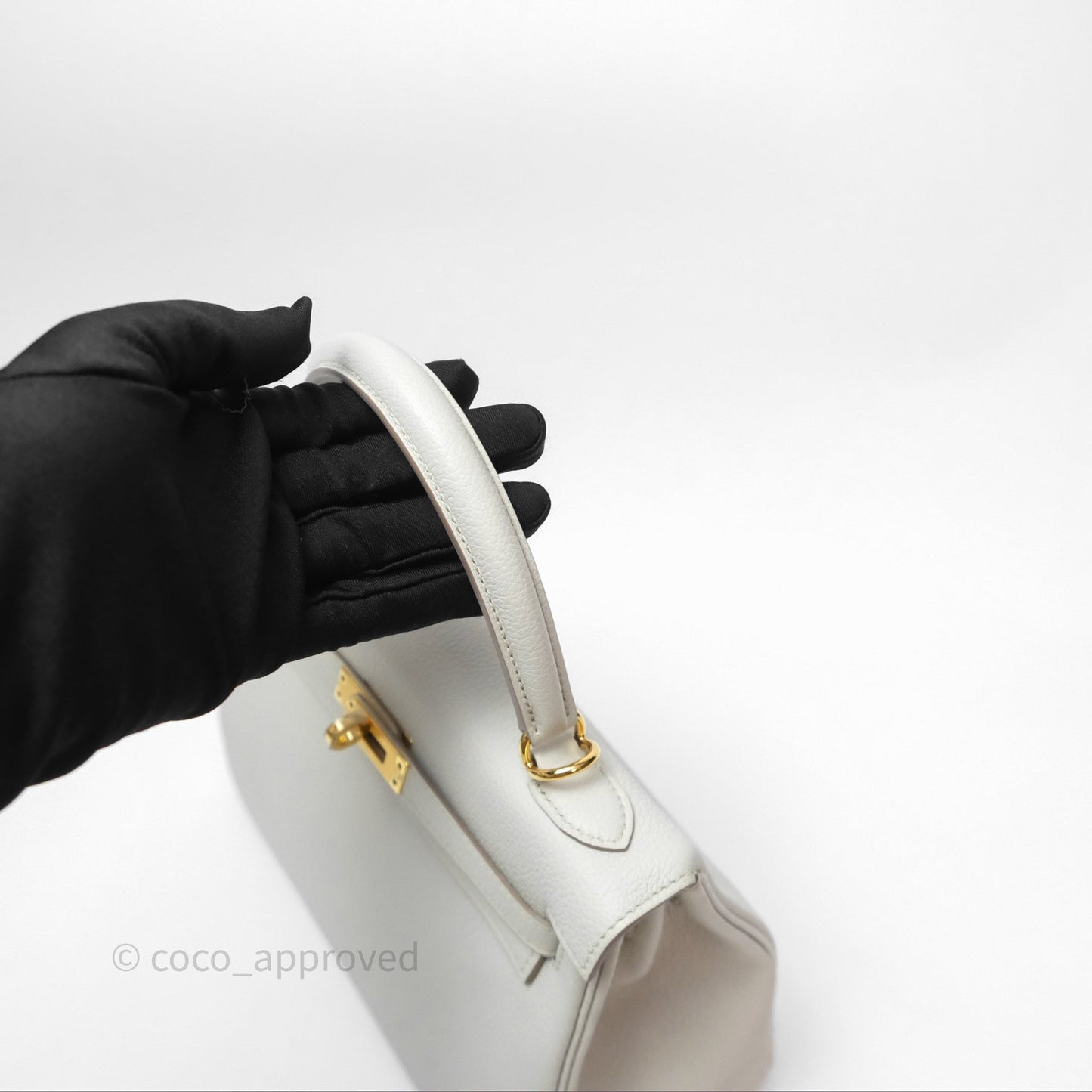Hermès Retourne Kelly 25 Beton 8L Togo Gold Hardware