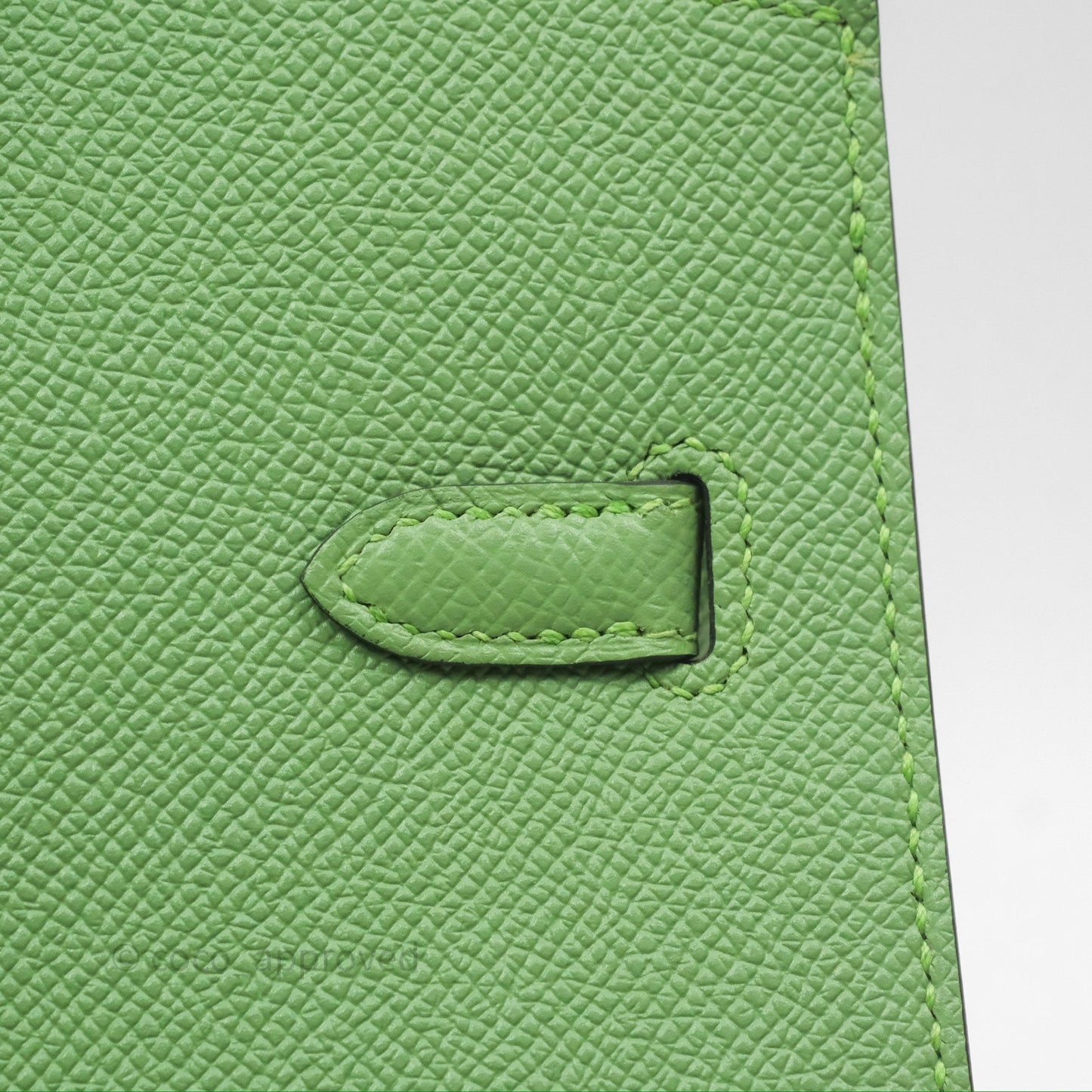 Hermès Birkin 25 Sellier Vert Criquet 3I Epsom Gold Hardware