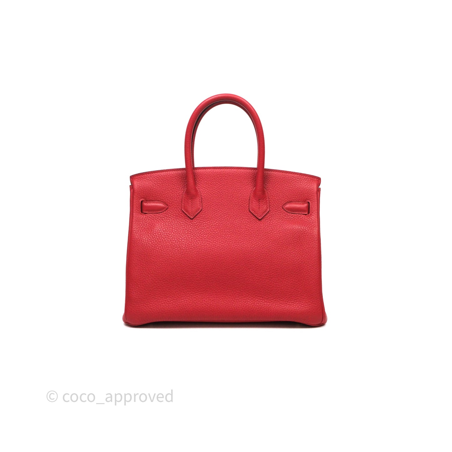 Hermes Birkin 30 Rouge Togo Gold Hardware