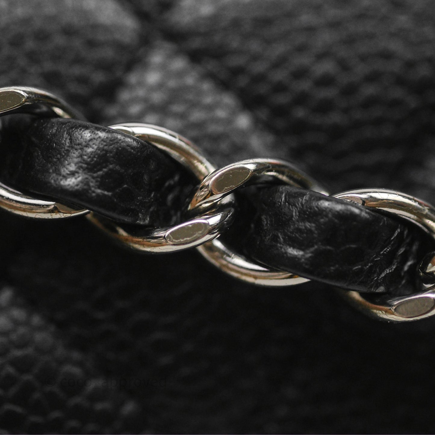 Chanel Classic M/L Medium Flap Quilted Black Caviar Silver Hardware