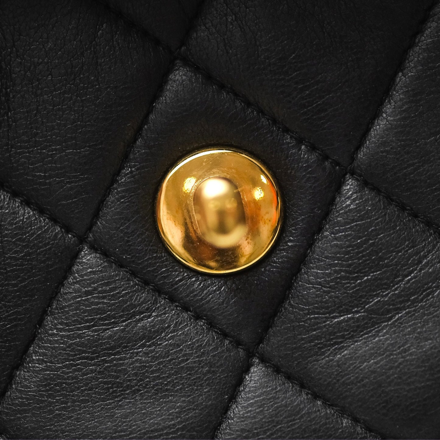 Chanel Vintage CC Duma Backpack Black Lambskin 24K Gold Hardware