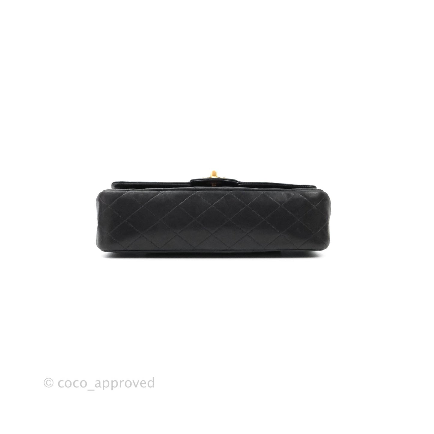 Chanel Vintage Classic Quilted Lambskin Flap Bag Black 24K Gold Hardware