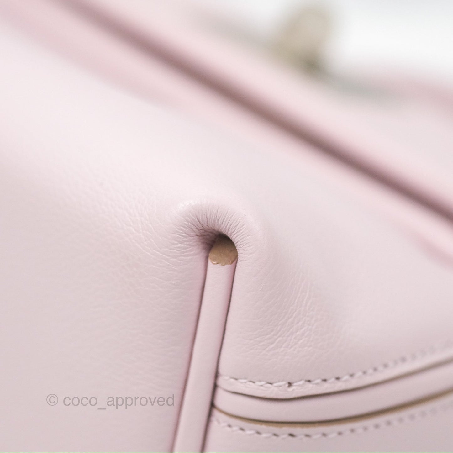 Hermès 24/24 21 Mini Mauve Pale Evercolor/Swift Palladium Hardware