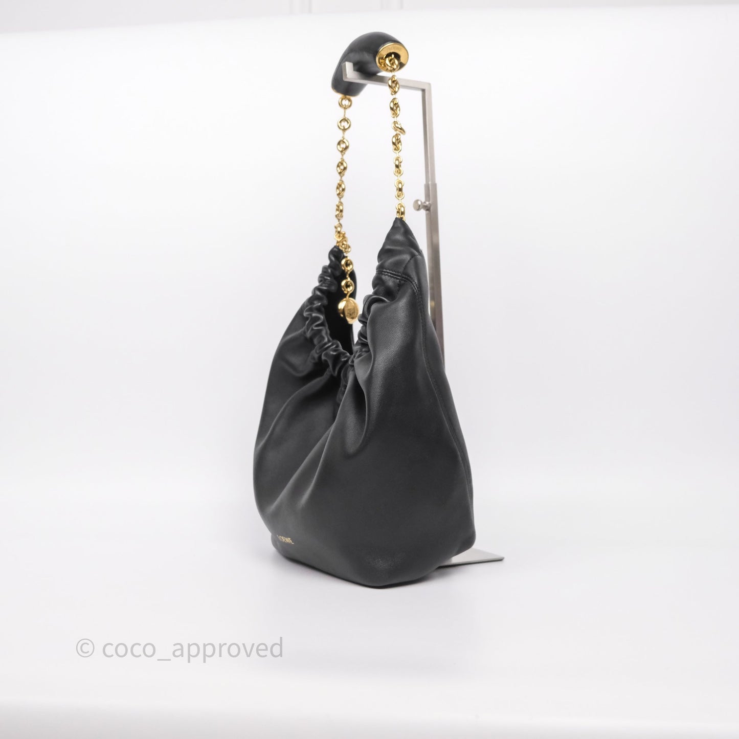 Loewe Small Squeeze Bag in Mellow Nappa Lambskin Black