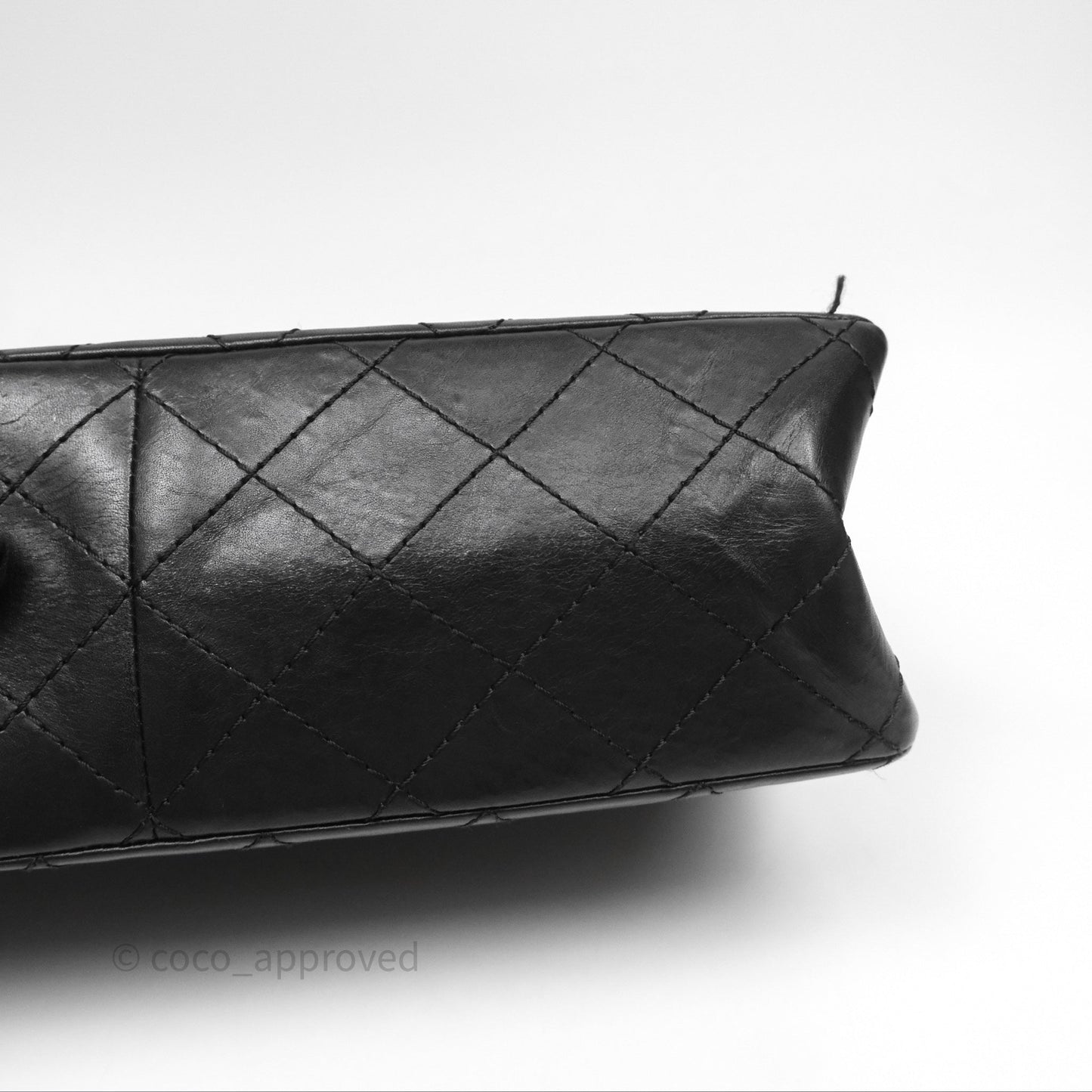 Chanel Reissue Quilted Aged Calfskin Black Gold Hardware 226