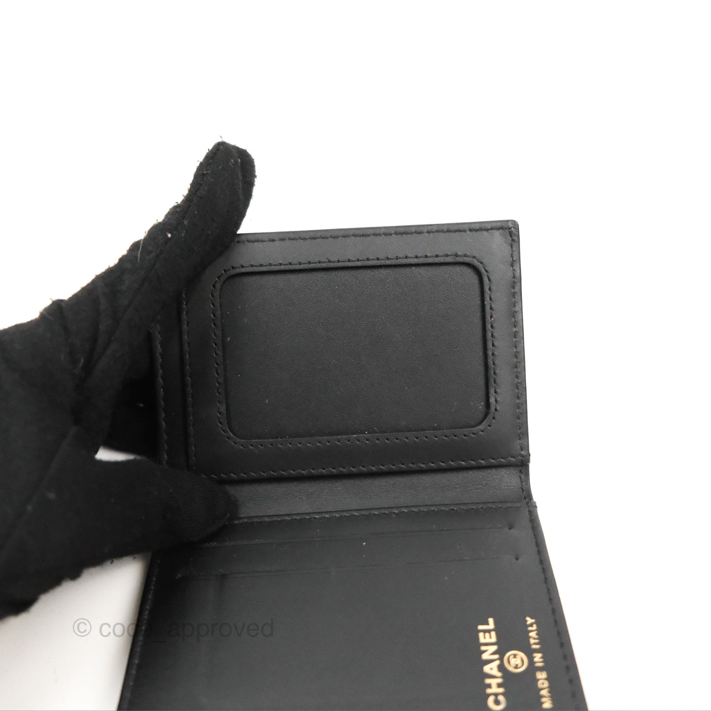 Chanel CC Card Holder Black Caviar