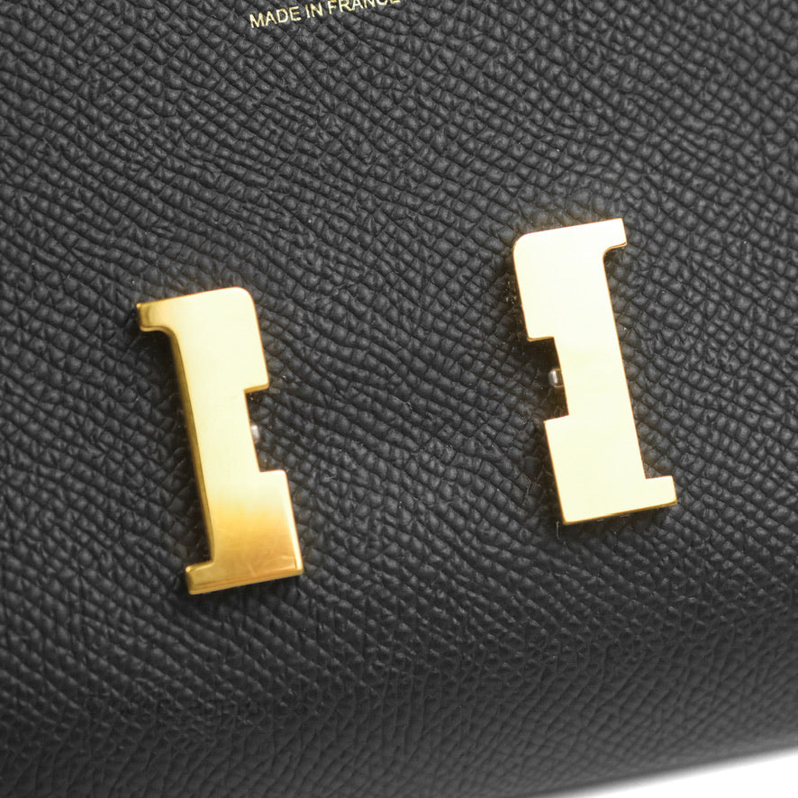 Hermès Constance Long To Go Wallet Black Epsom Gold Hardware