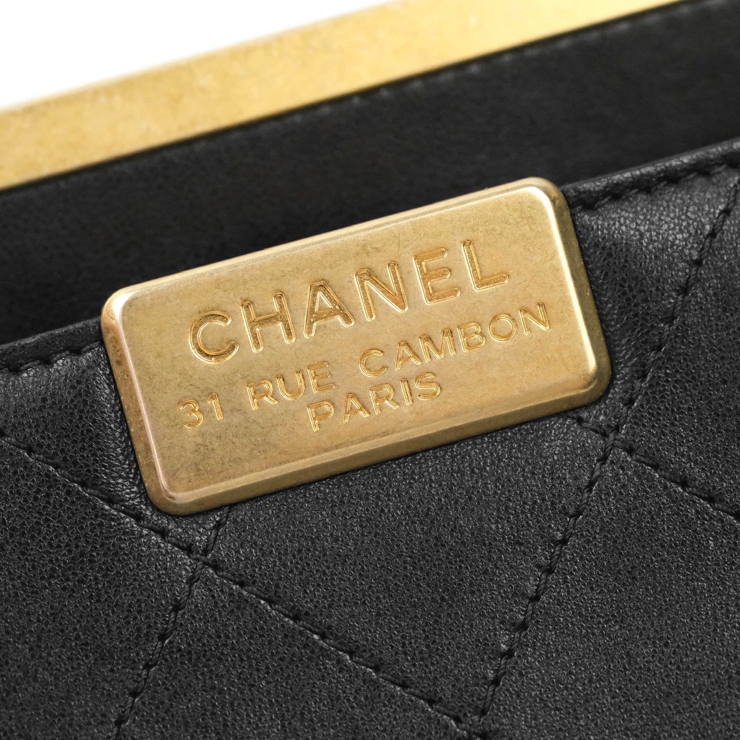 Chanel Flat Quilted Coco Luxe Large Shopping Bag Black Aged Gold Hardware 18P